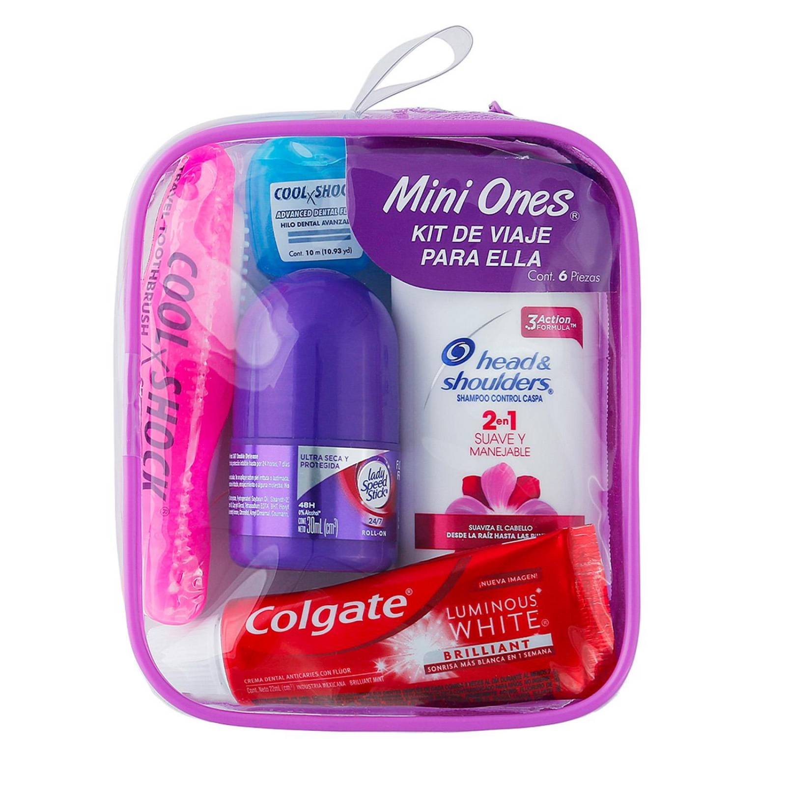 Kit Viaje Walfort Ella 5 piezas 