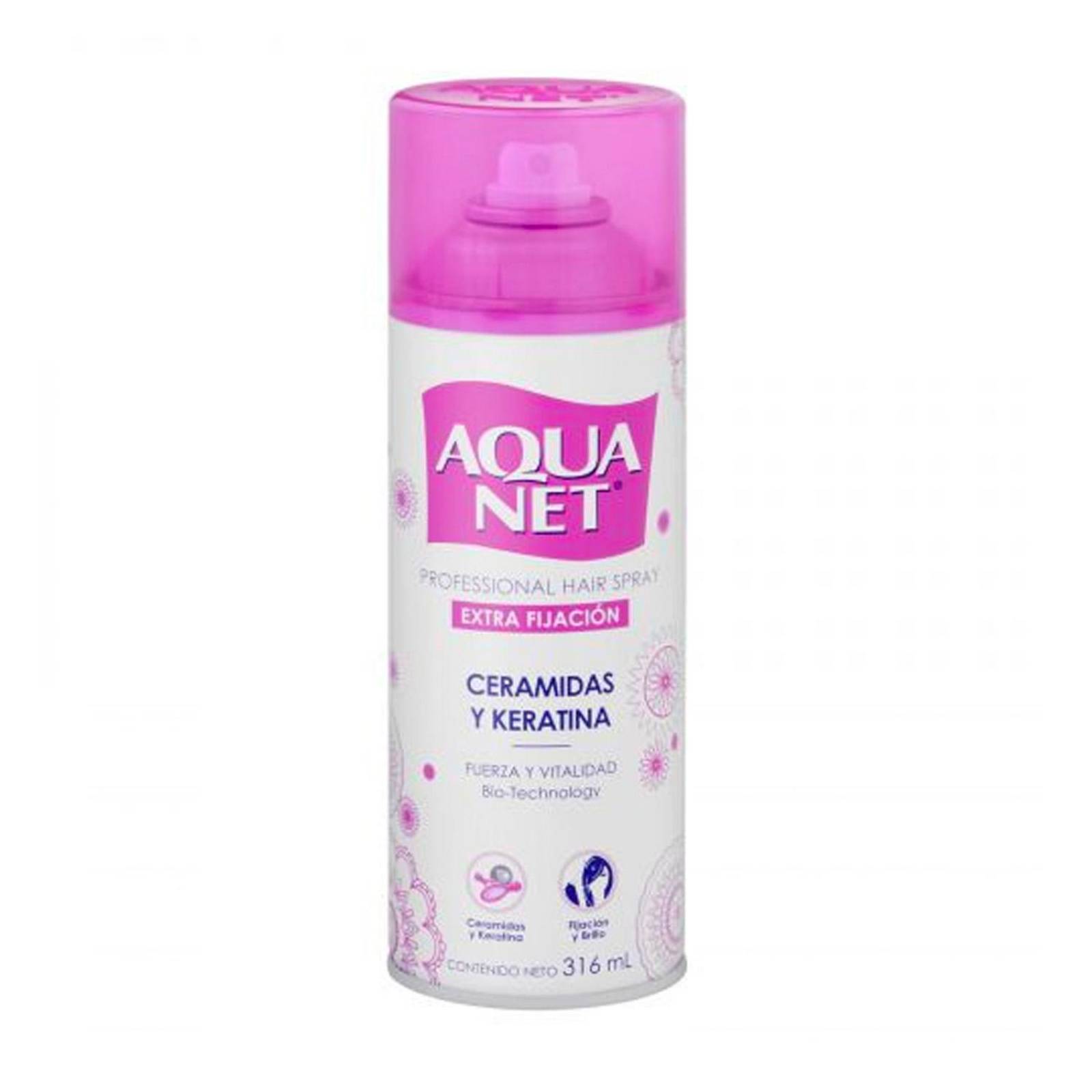Spray para Peinar Aqua Net Ceramidas y Keratina 316 ml