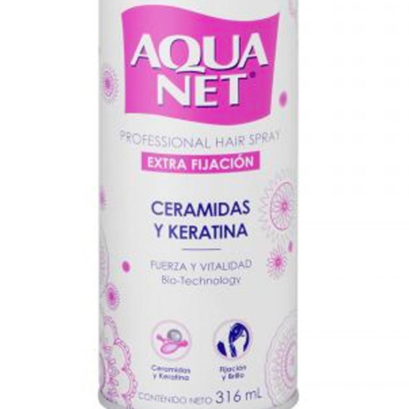 Spray para Peinar Aqua Net Ceramidas y Keratina 316 ml
