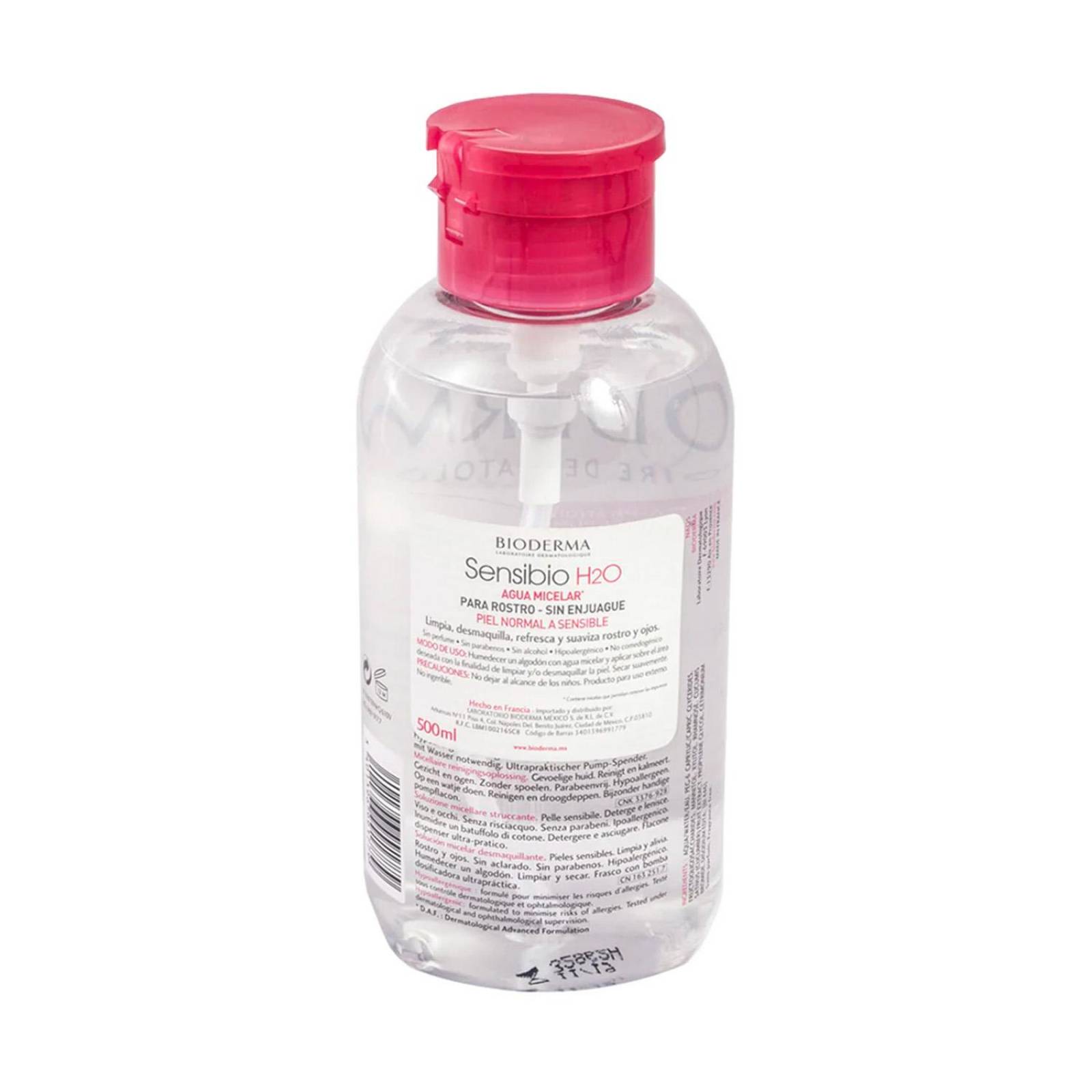 Agua Micelar Bioderma Sensibio 500 ml — Mutio Store