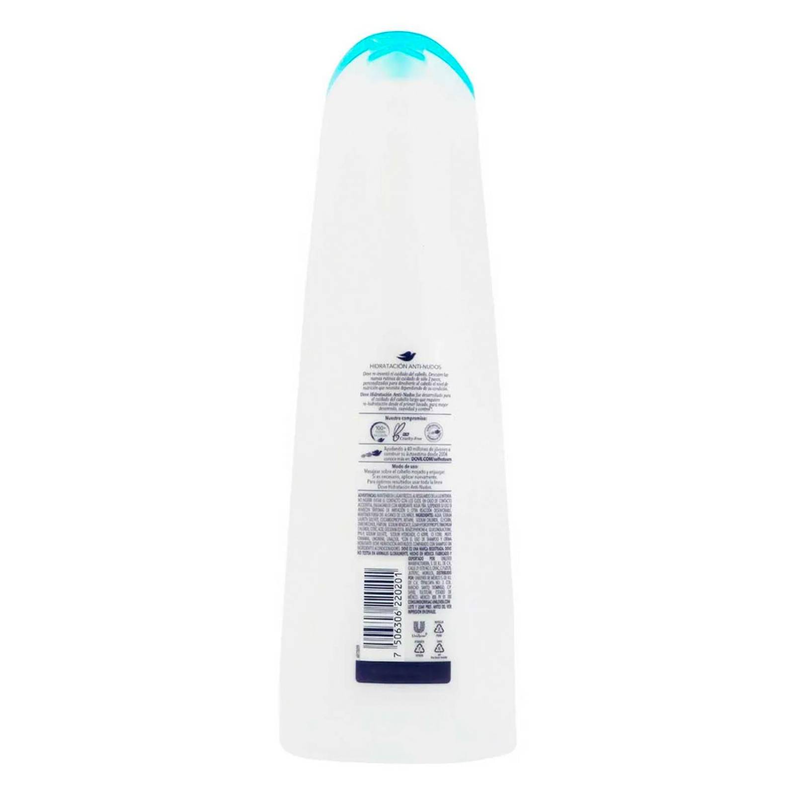 Shampoo Dove Hidratación Antinudos 350 ml 