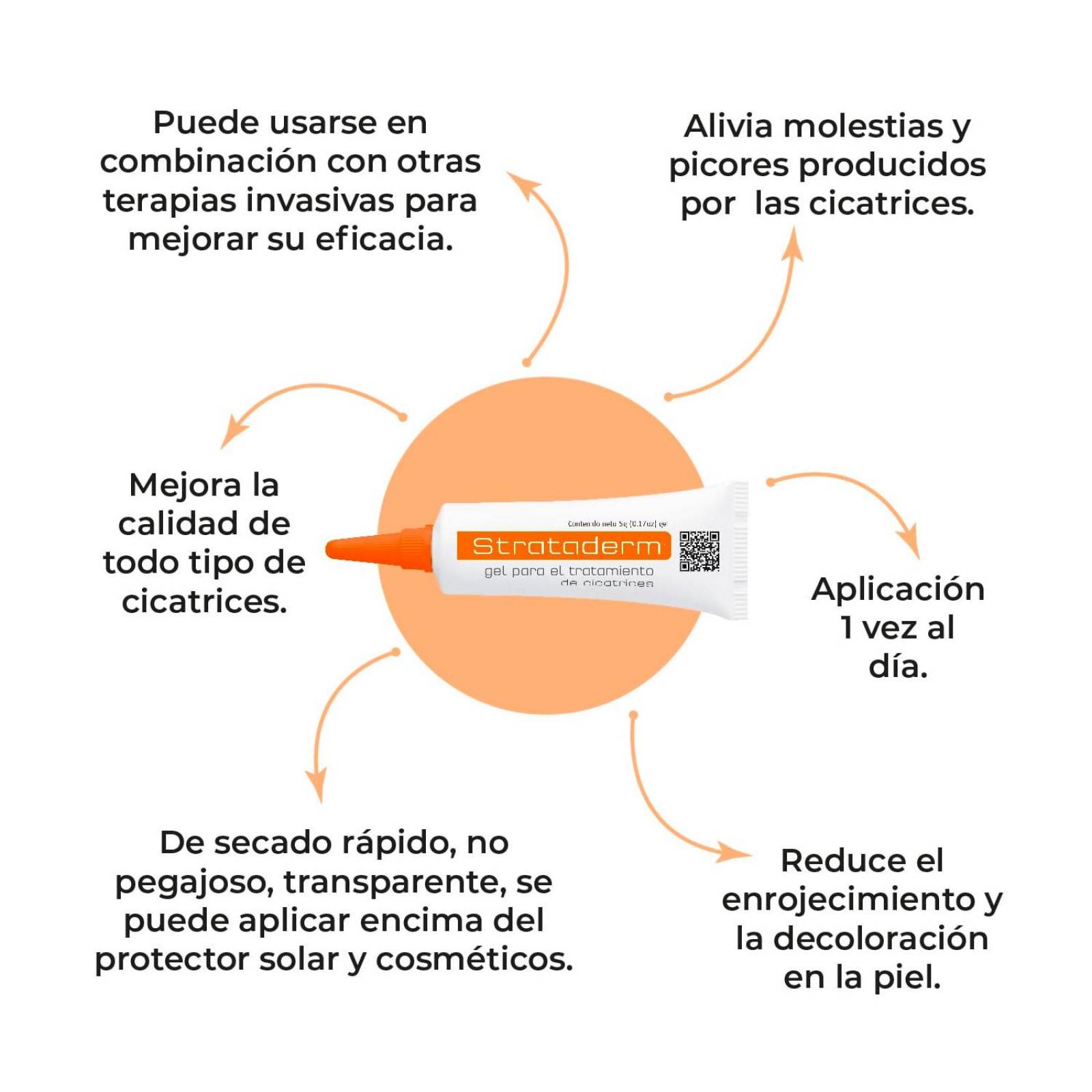 Gel de Silicona Strataderm para Cicatrices 5 gr 