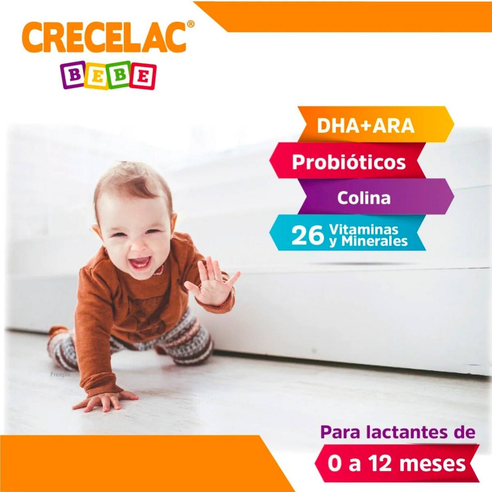 Fórmula Infantil Crecelac Bebé 400 gr 