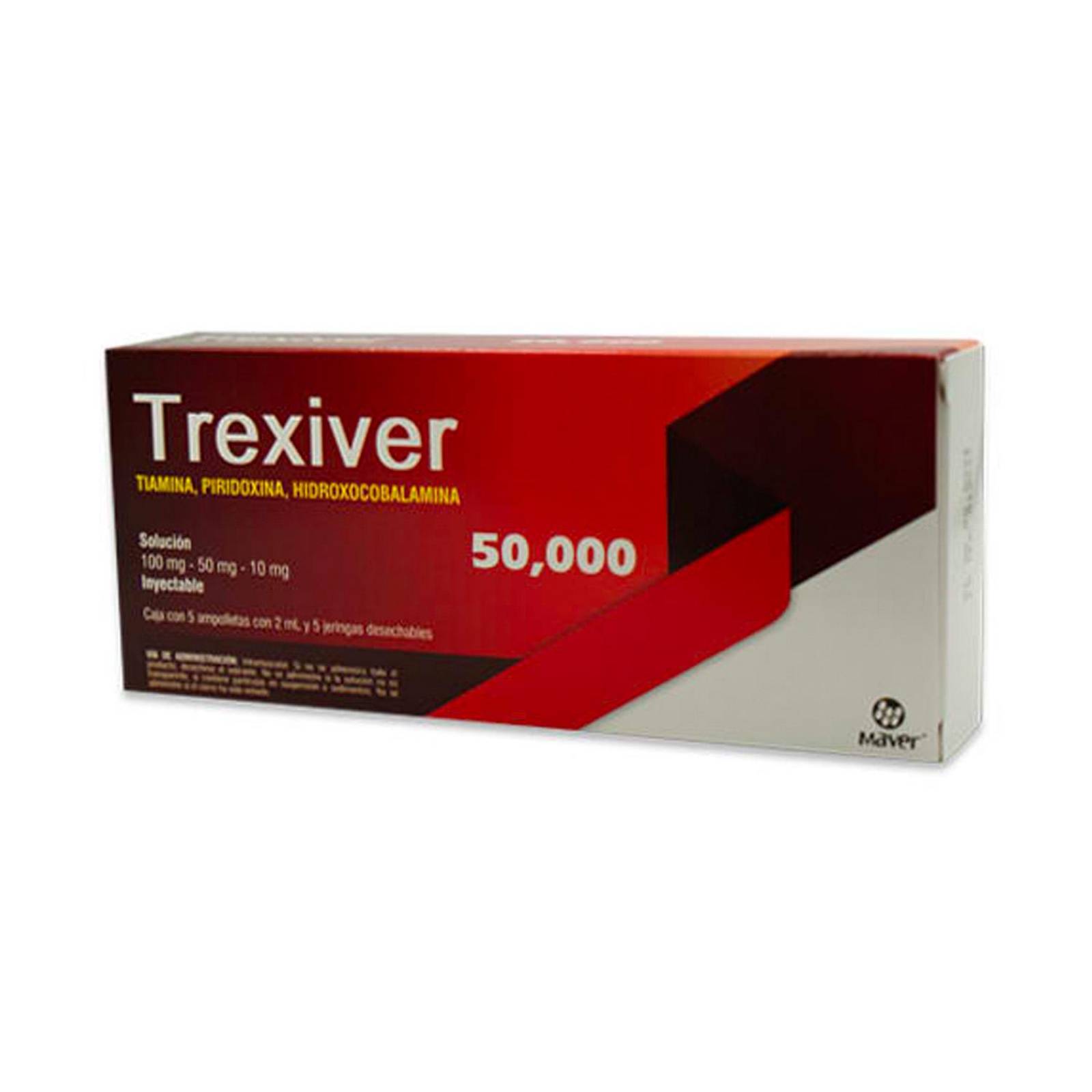 Complejo B Trexiver 5 ampolletas 