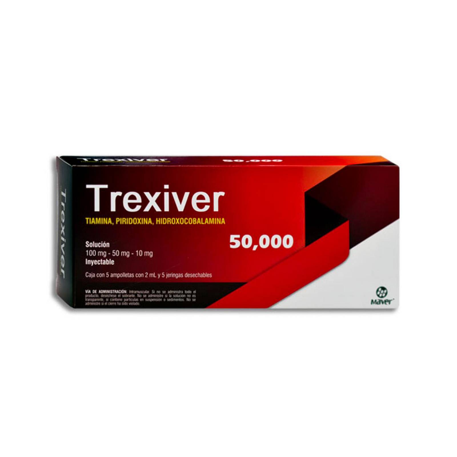 Complejo B Trexiver 5 ampolletas 