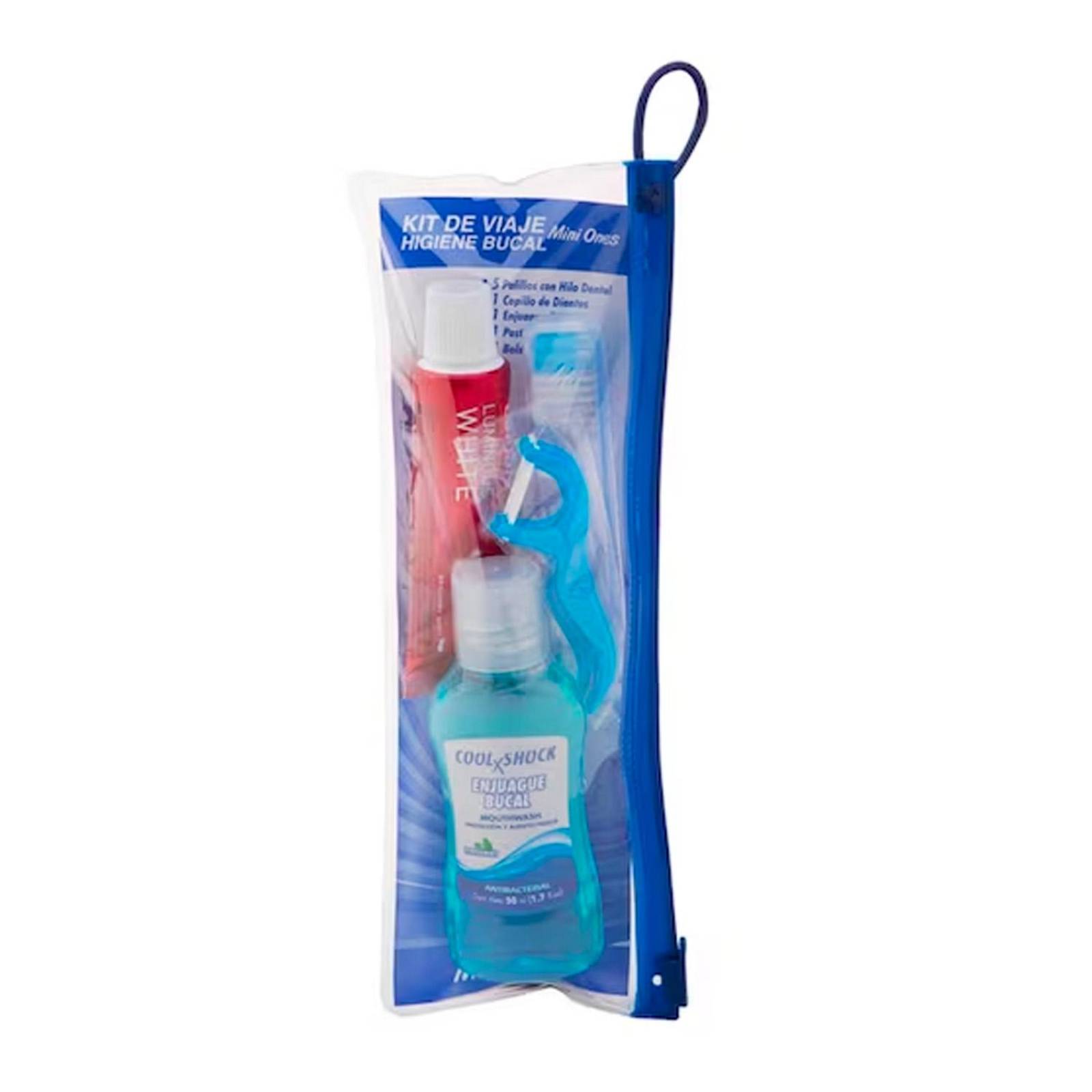 Kit Higiene Bucal Walfort para Viajes 4 piezas 