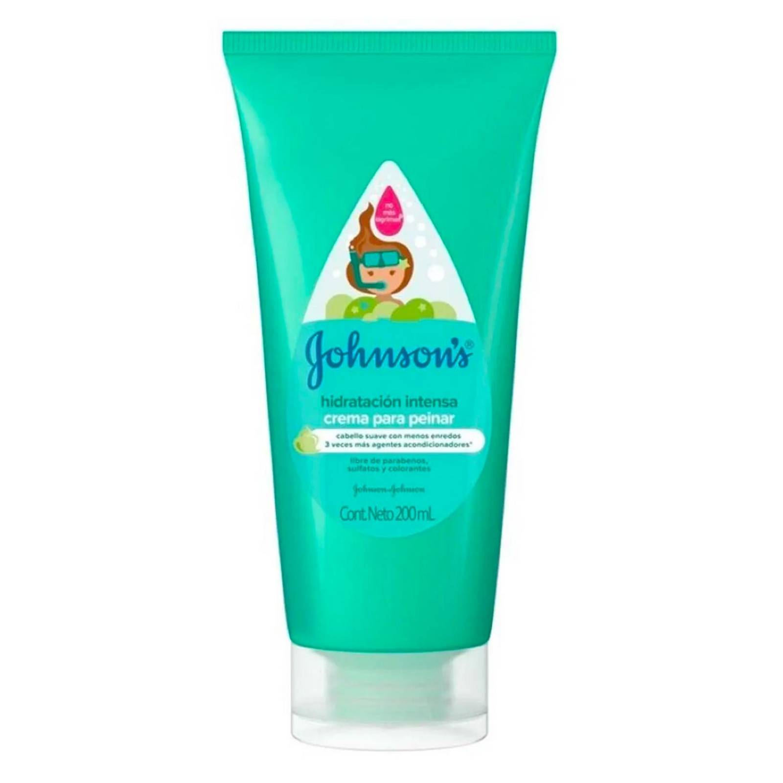 Crema Para Peinar Johnson's Hidratación Intensa 200 ml 