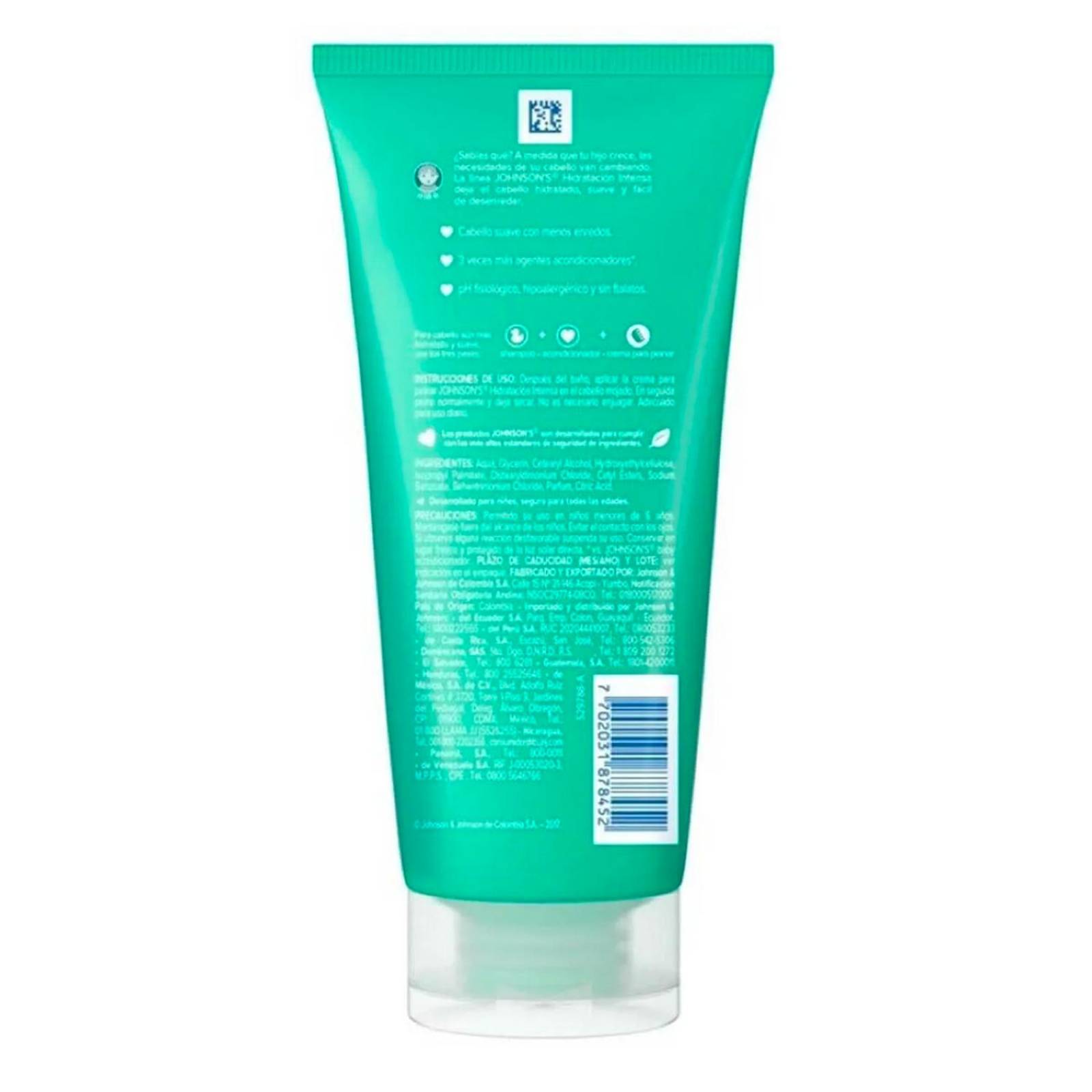 Crema Para Peinar Johnson's Hidratación Intensa 200 ml 