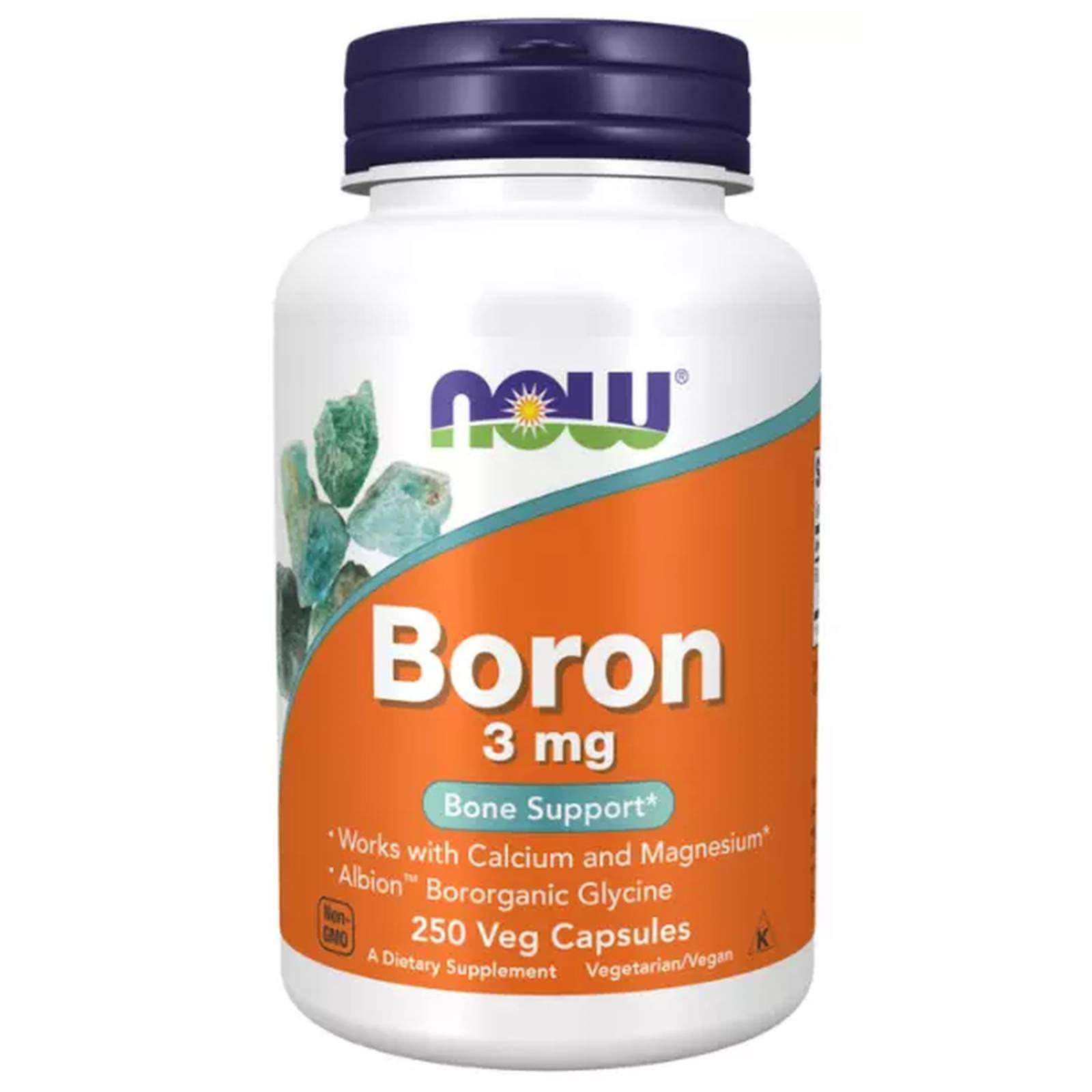 Boron 3mg Now Boro 250 cápsulas 