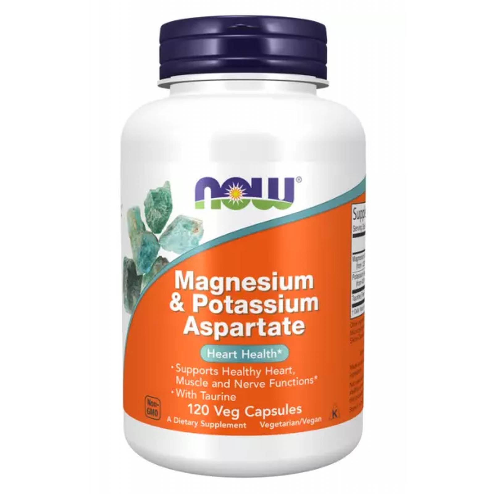 Aspartato de Potasio y Magnesio Now 120 Cápsulas 