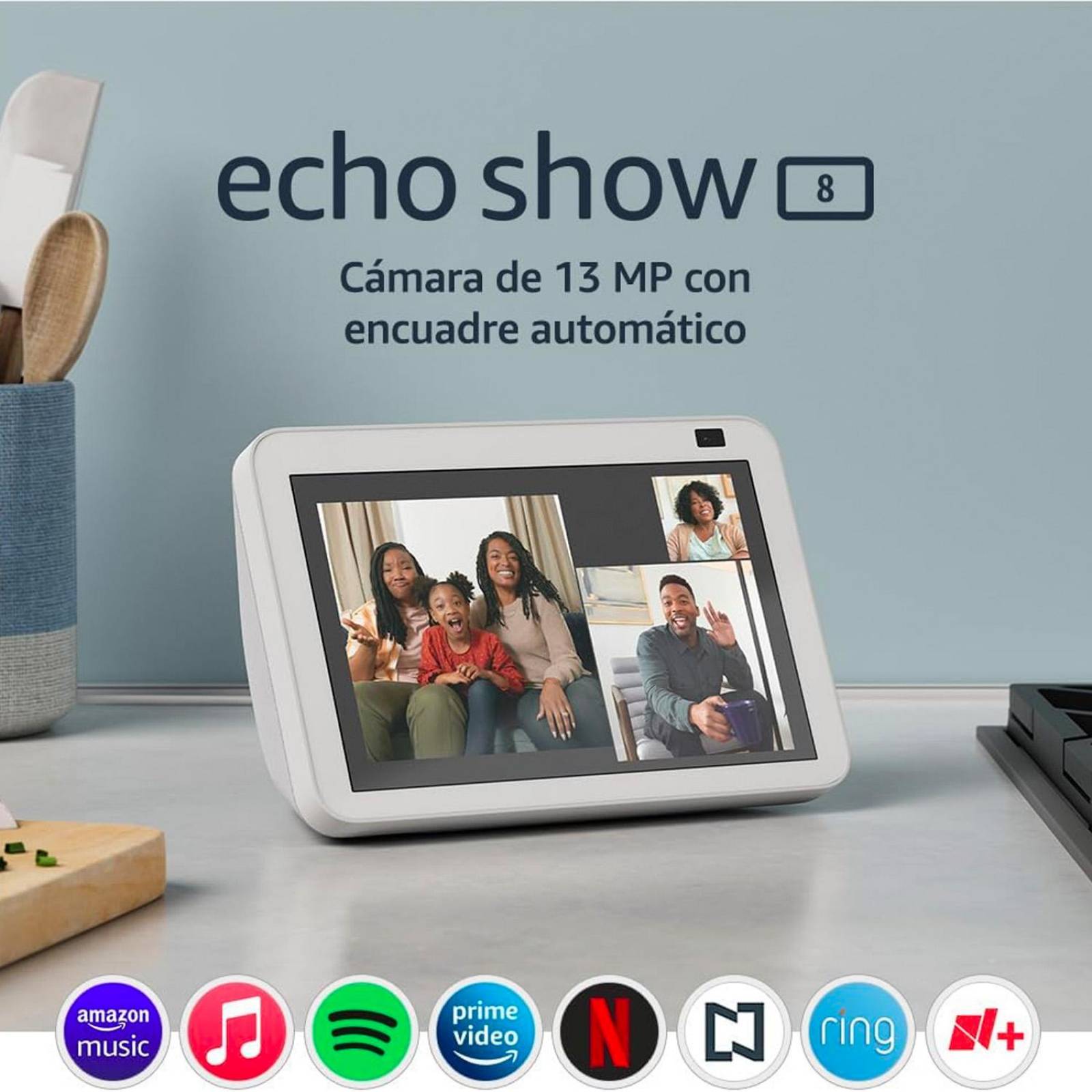 Alexa Echo Show 8 2nd Gen Glacier White Reacondicionado