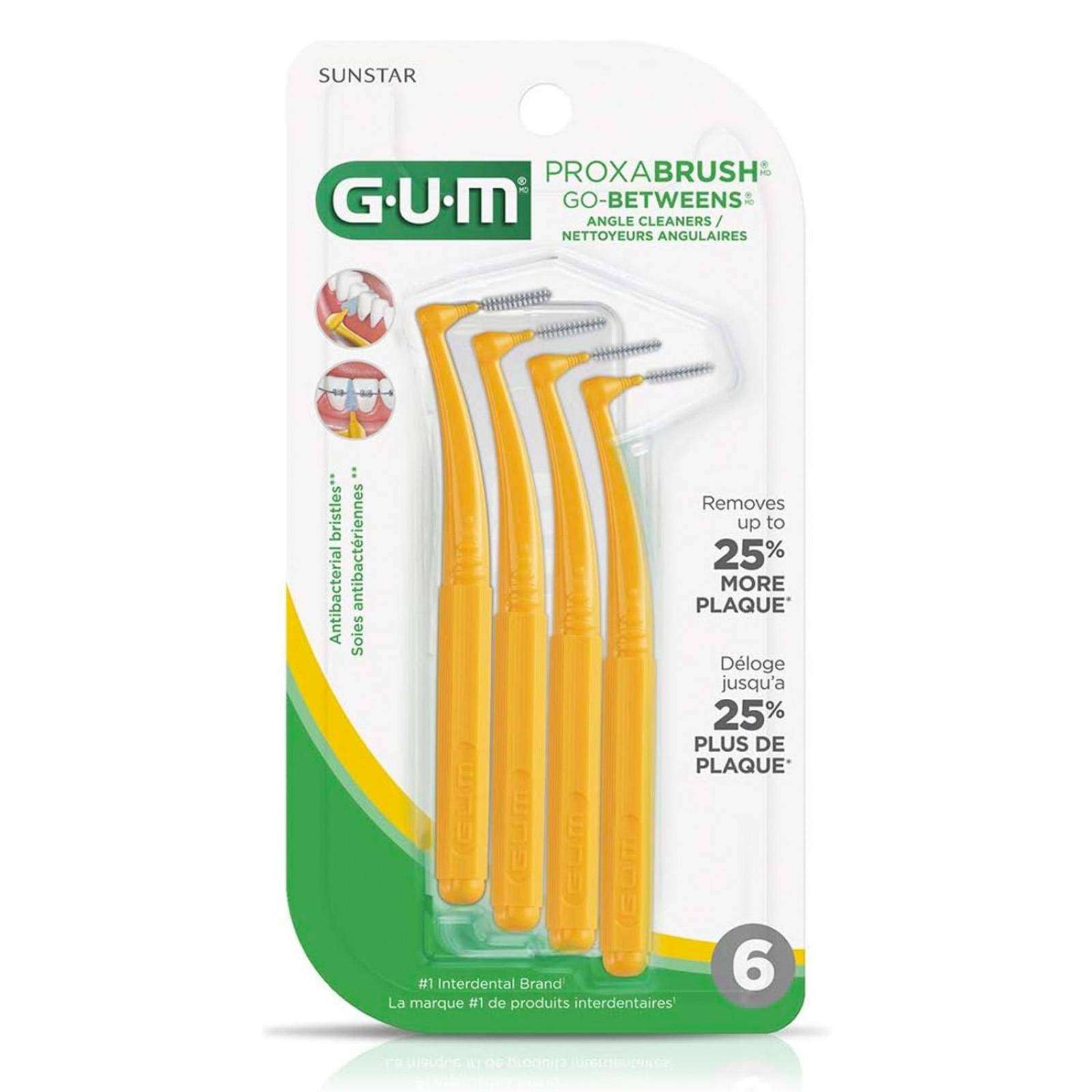 Cepillo Interdental GUM Go-Betweens 6 piezas 