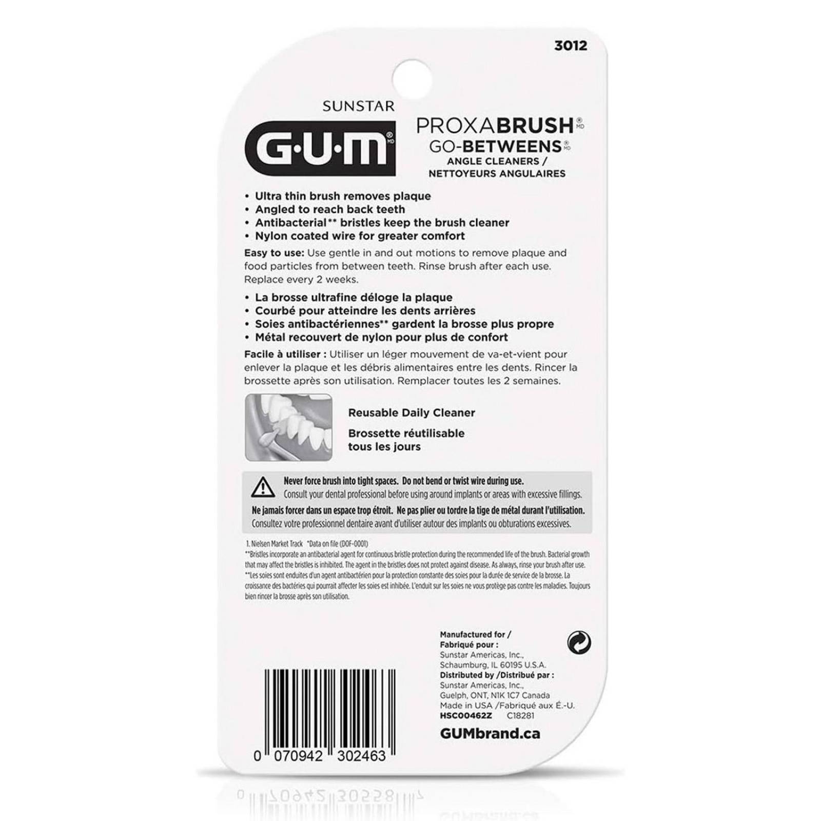 Cepillo Interdental GUM Go-Betweens 6 piezas 