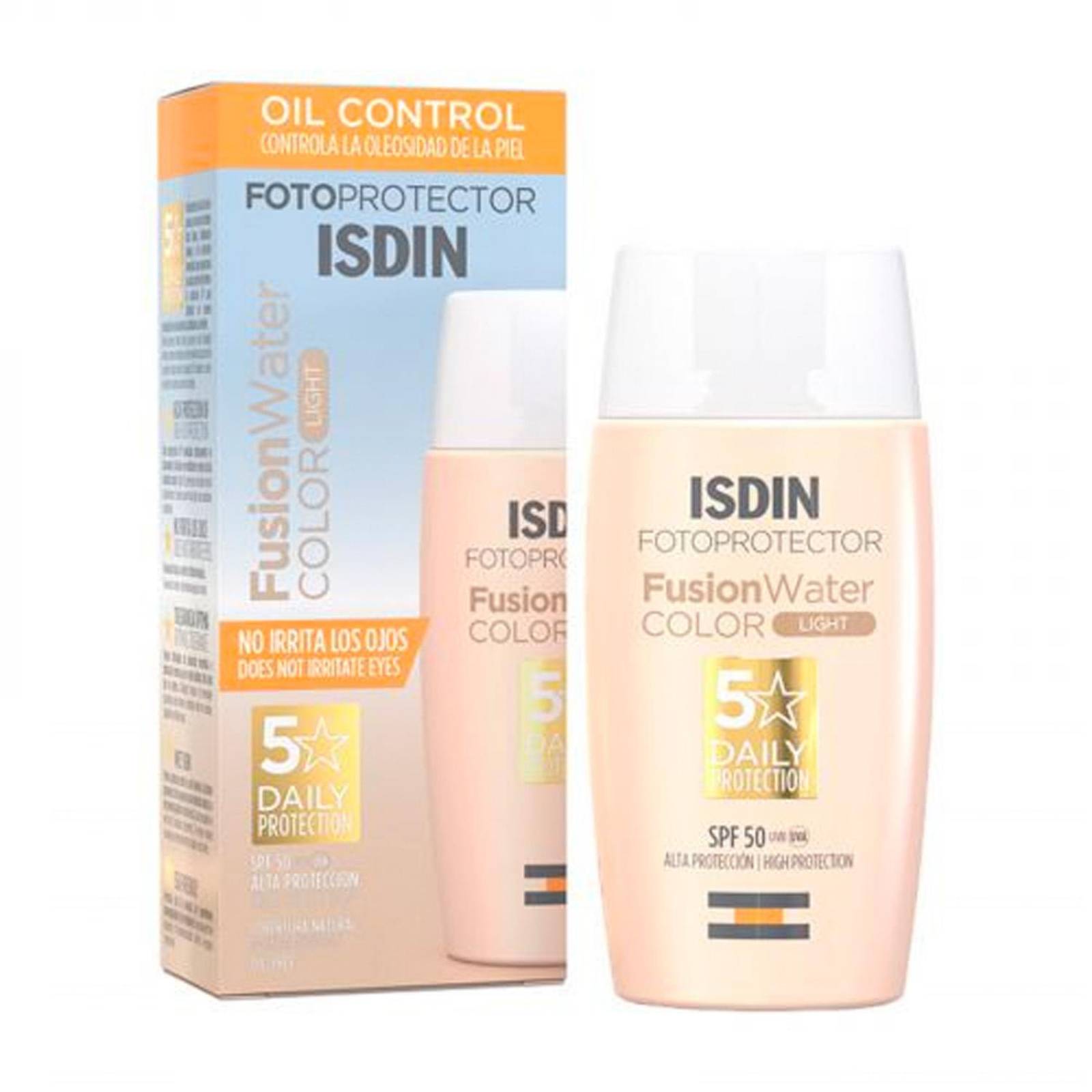 Fotoprotector Isdin Fusion Water FPS50+ Color Light 50 ml 