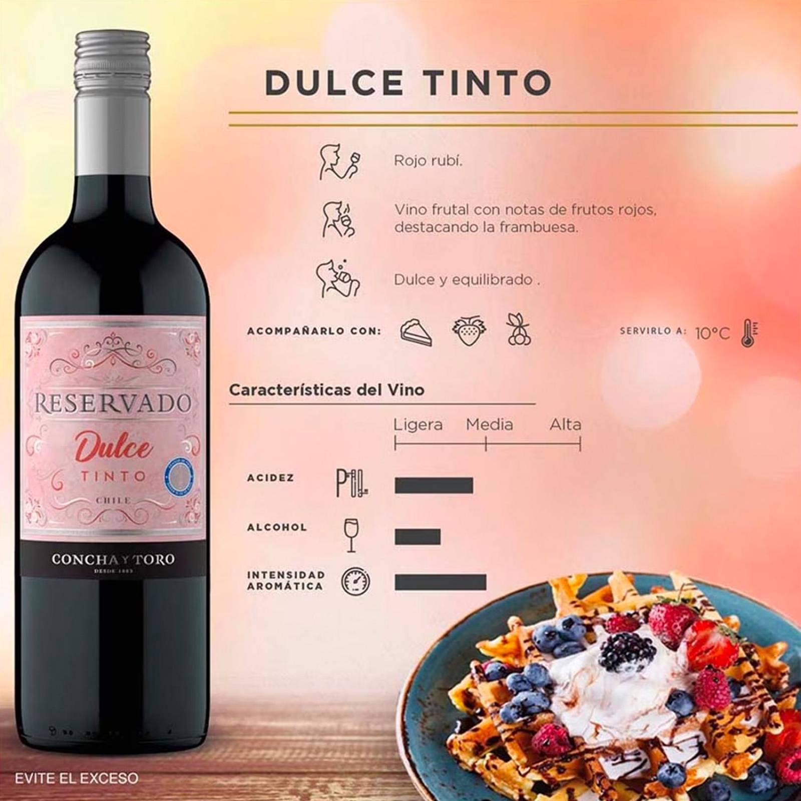 Vino Tinto Reservado Sweet Red Concha y Toro 750 ml