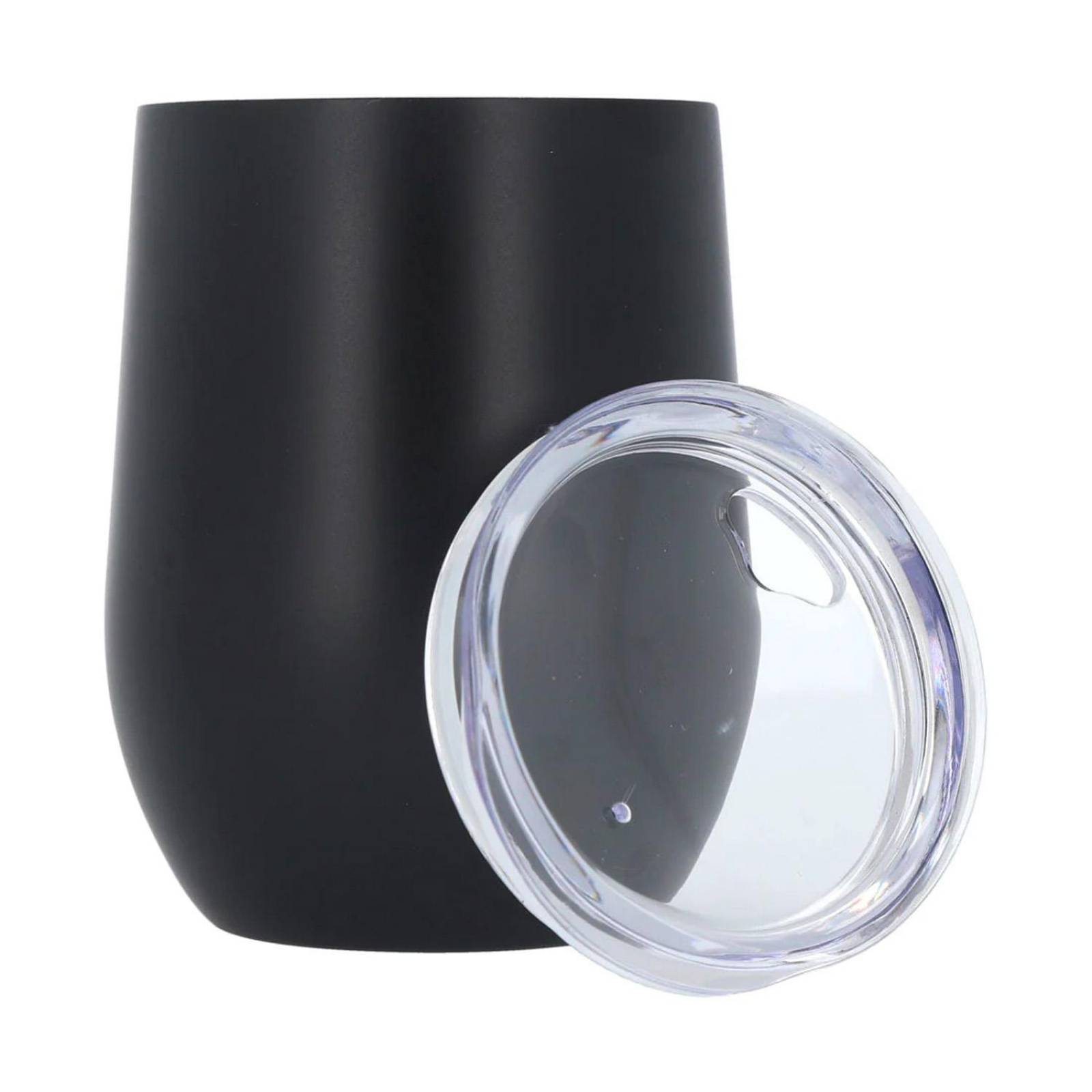 Termo Acero Inoxidable 12 oz Negro Liso 