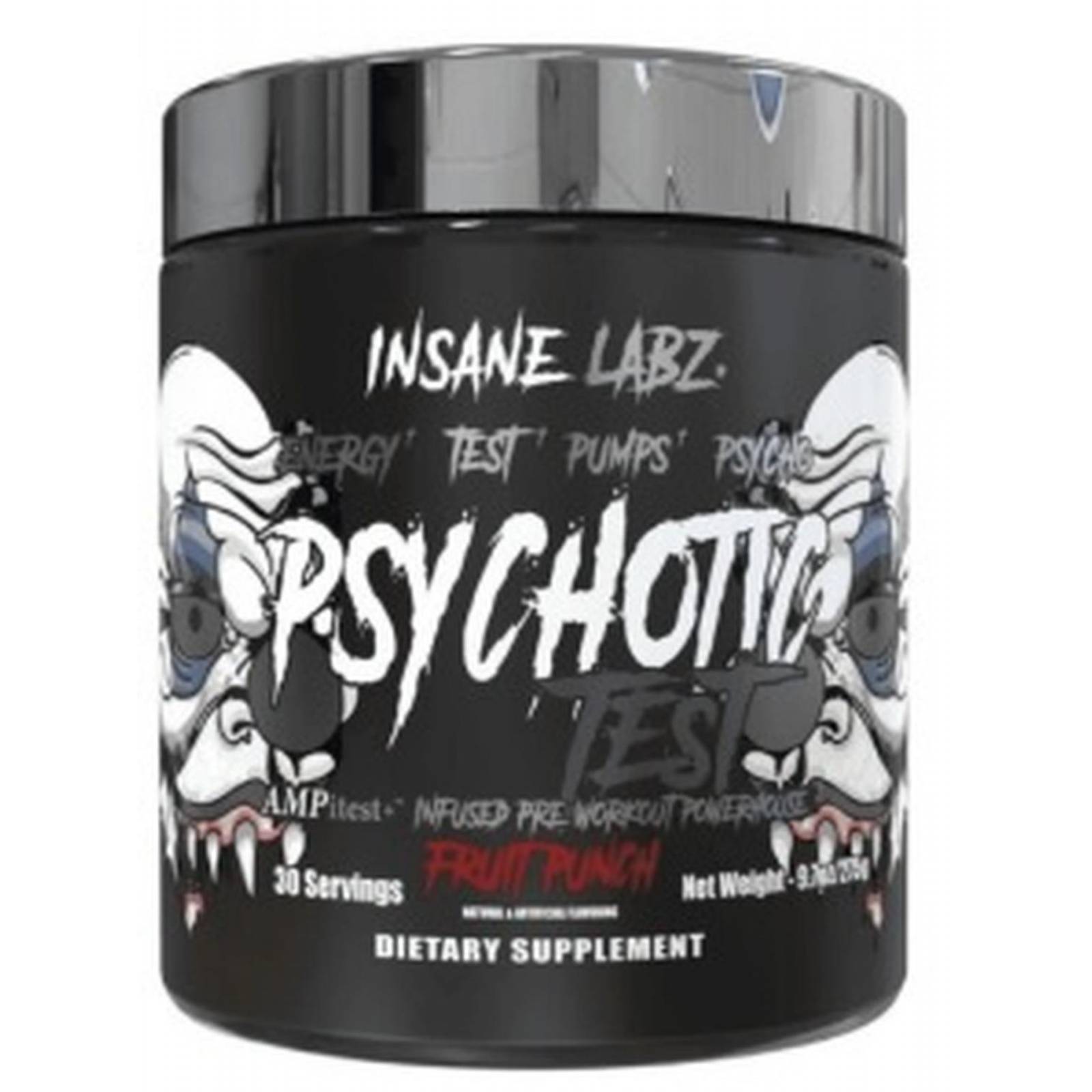 Pre entrenamiento óxido nítrico INSANE LABZ PSYCHOTIC TEST 30 SERV 