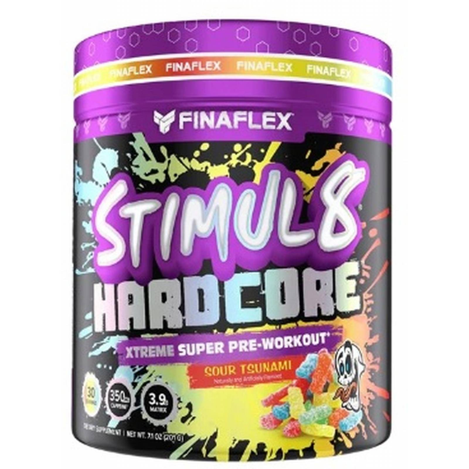 Pre entrenamiento óxido nítrico FINAFLEX STIMUL8 HARDCORE 30 serv 