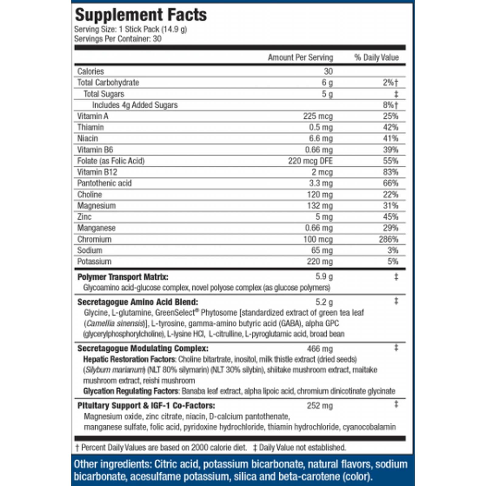 Vitaminas aminoácidos MHP SECRETAGOGUE GOLD 30 PACK 