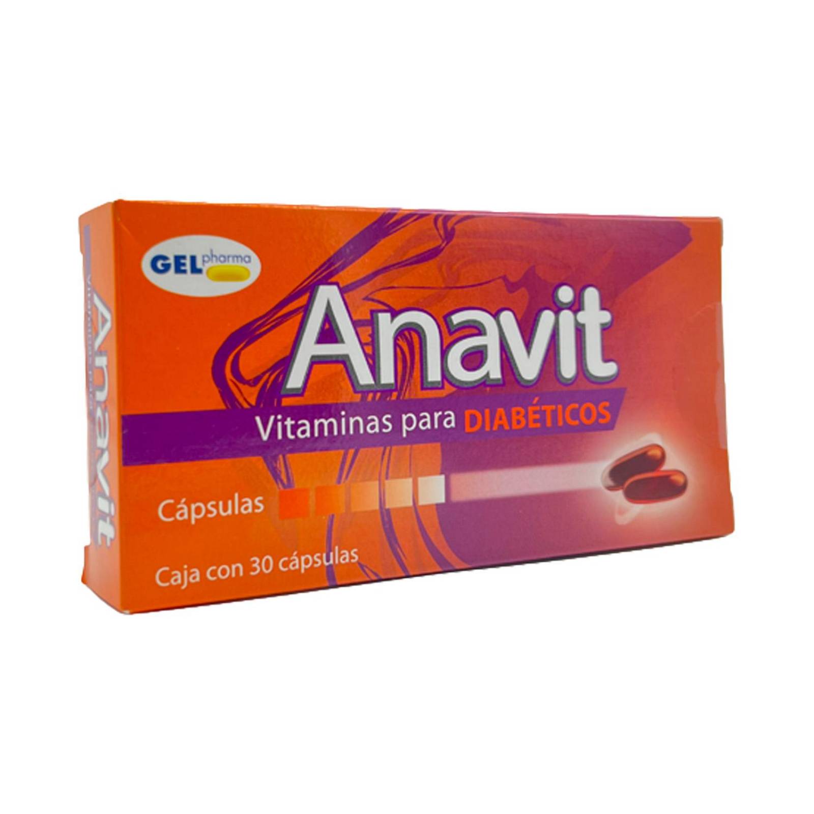 Suplemento Anavit Vitaminas Para Diabéticos 30 cápsulas