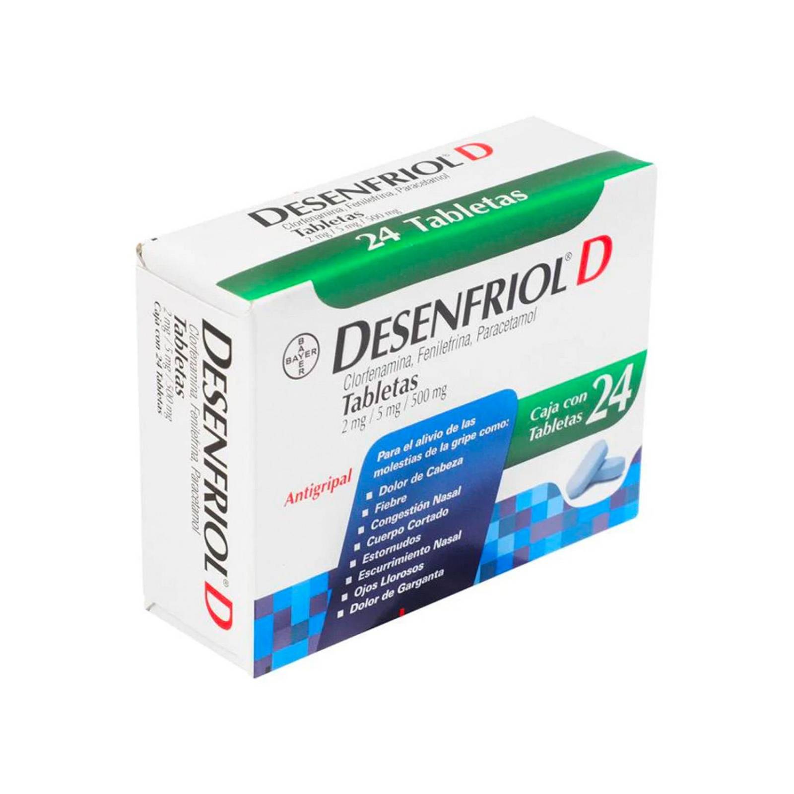 Antigripal Desenfriol D 24 tabletas 