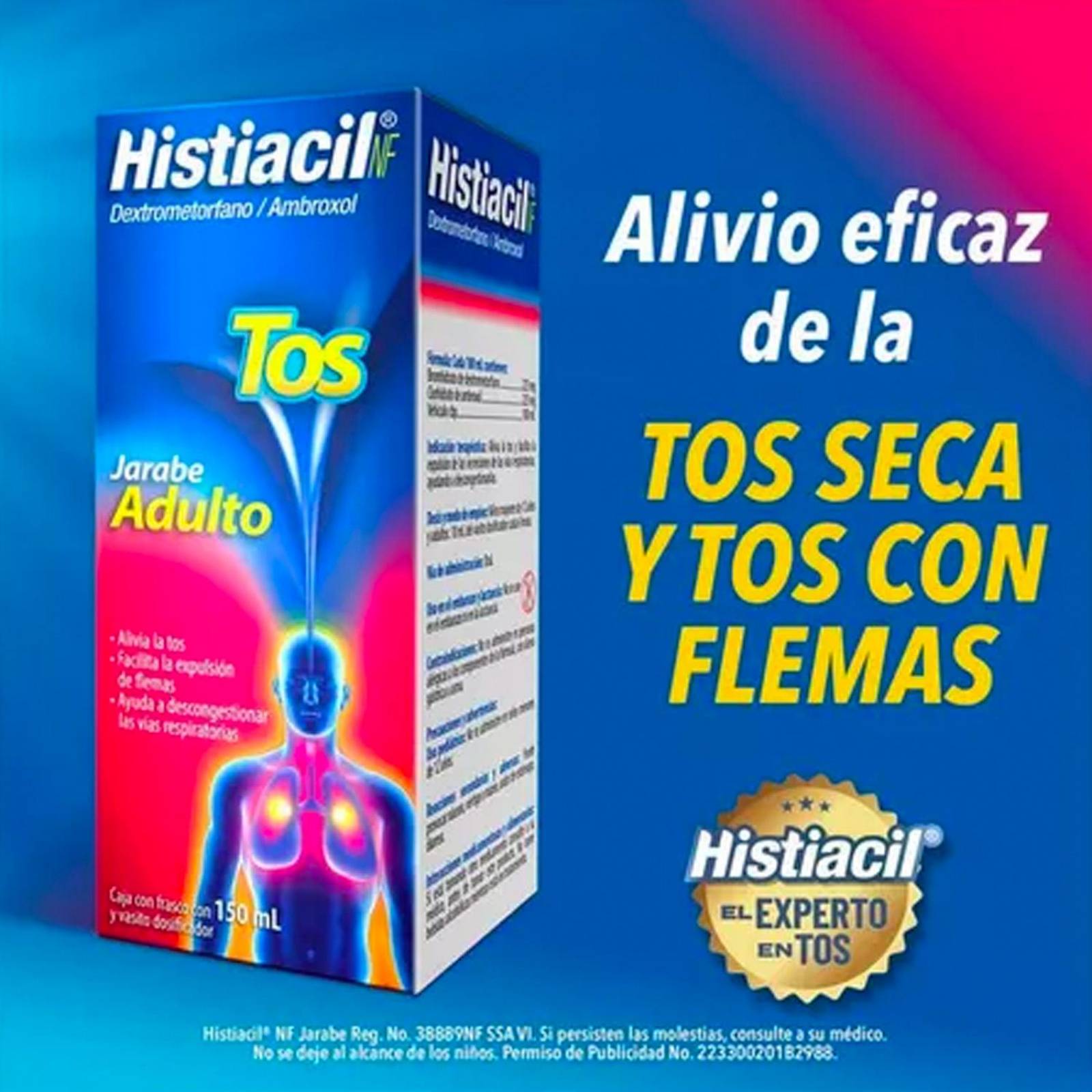 Jarabe Histiacil NF Adulto 150 ml 