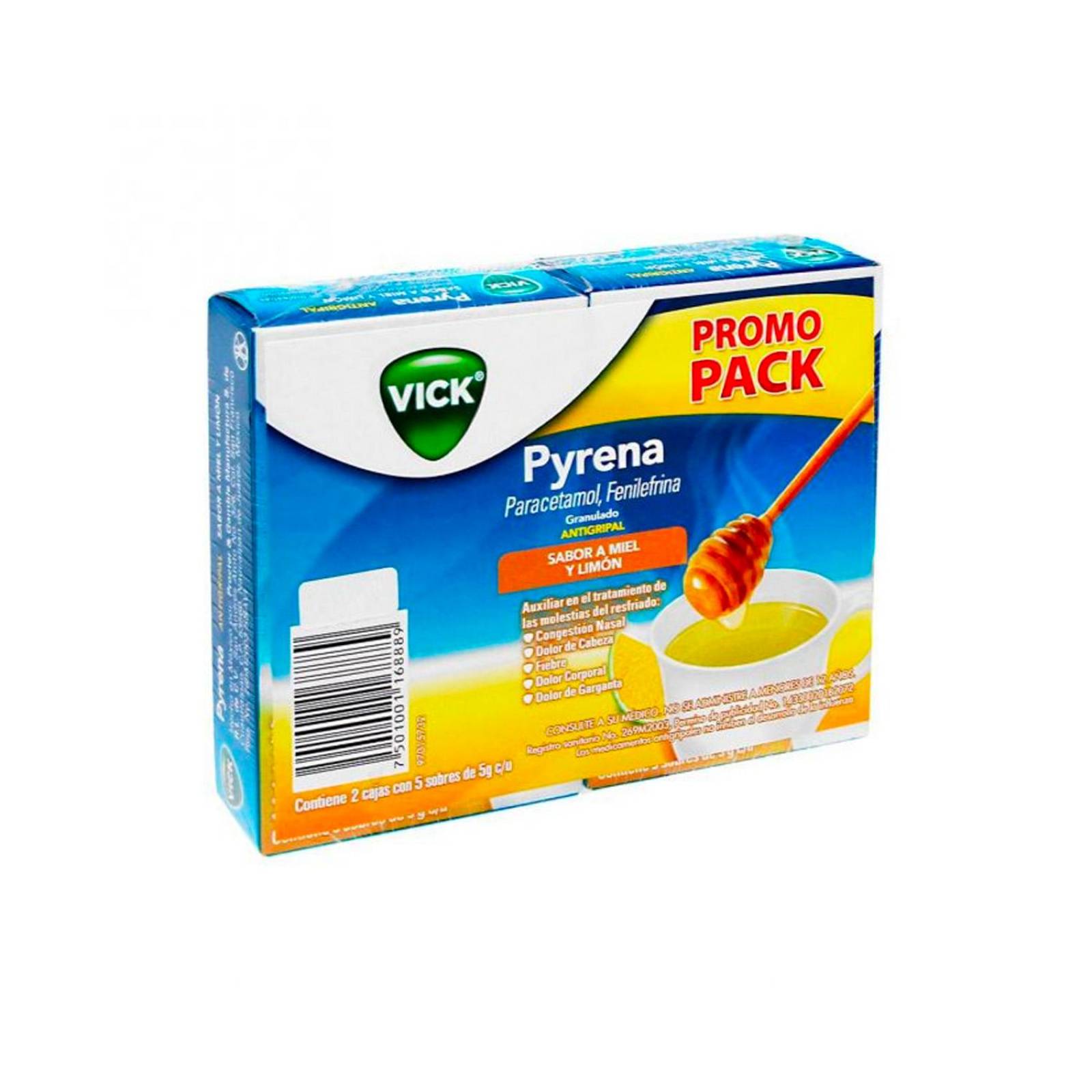 Antigripal Vick Pyrena Miel 10 sobres