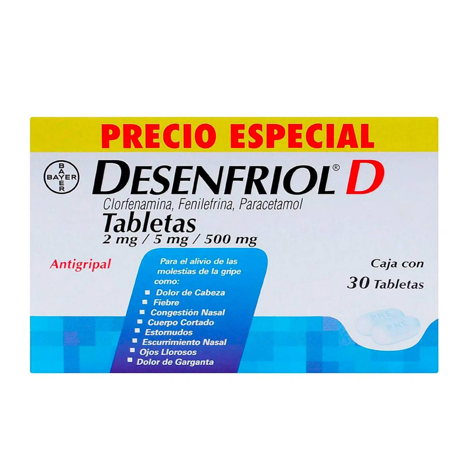 Antigripal Desenfriol D 30 tabletas 
