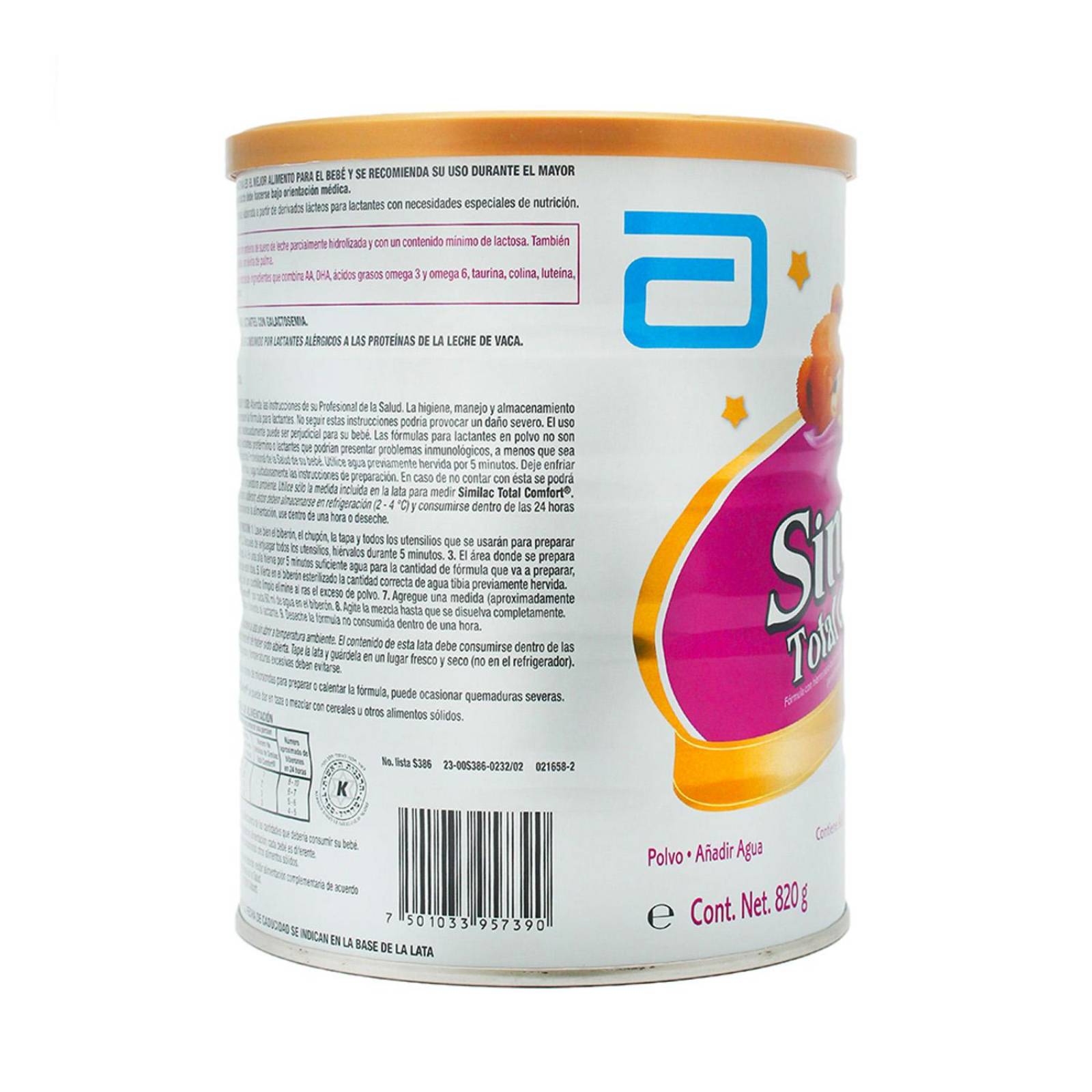 Fórmula Infantil Similac Total Confort Etapa 1 820 gr 