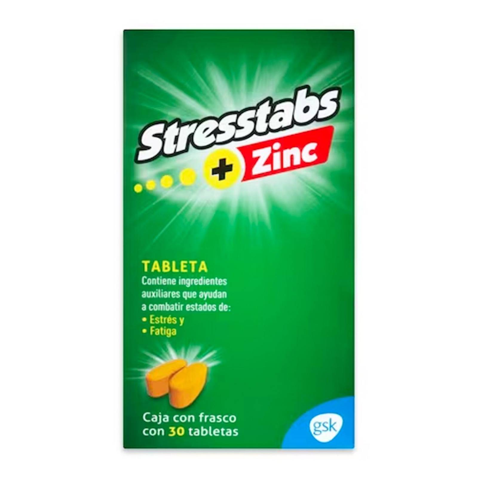 Vitamínico Stresstabs Plus Zinc 30 grageas 
