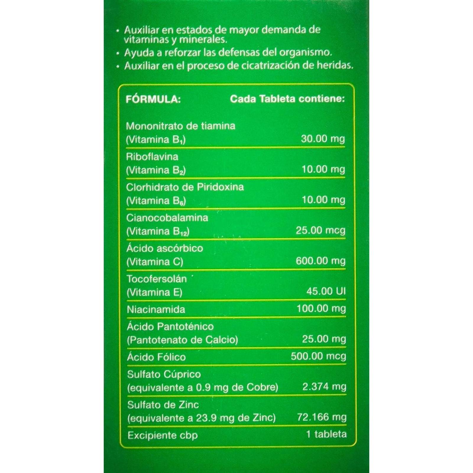 Vitamínico Stresstabs Plus Zinc 30 grageas 