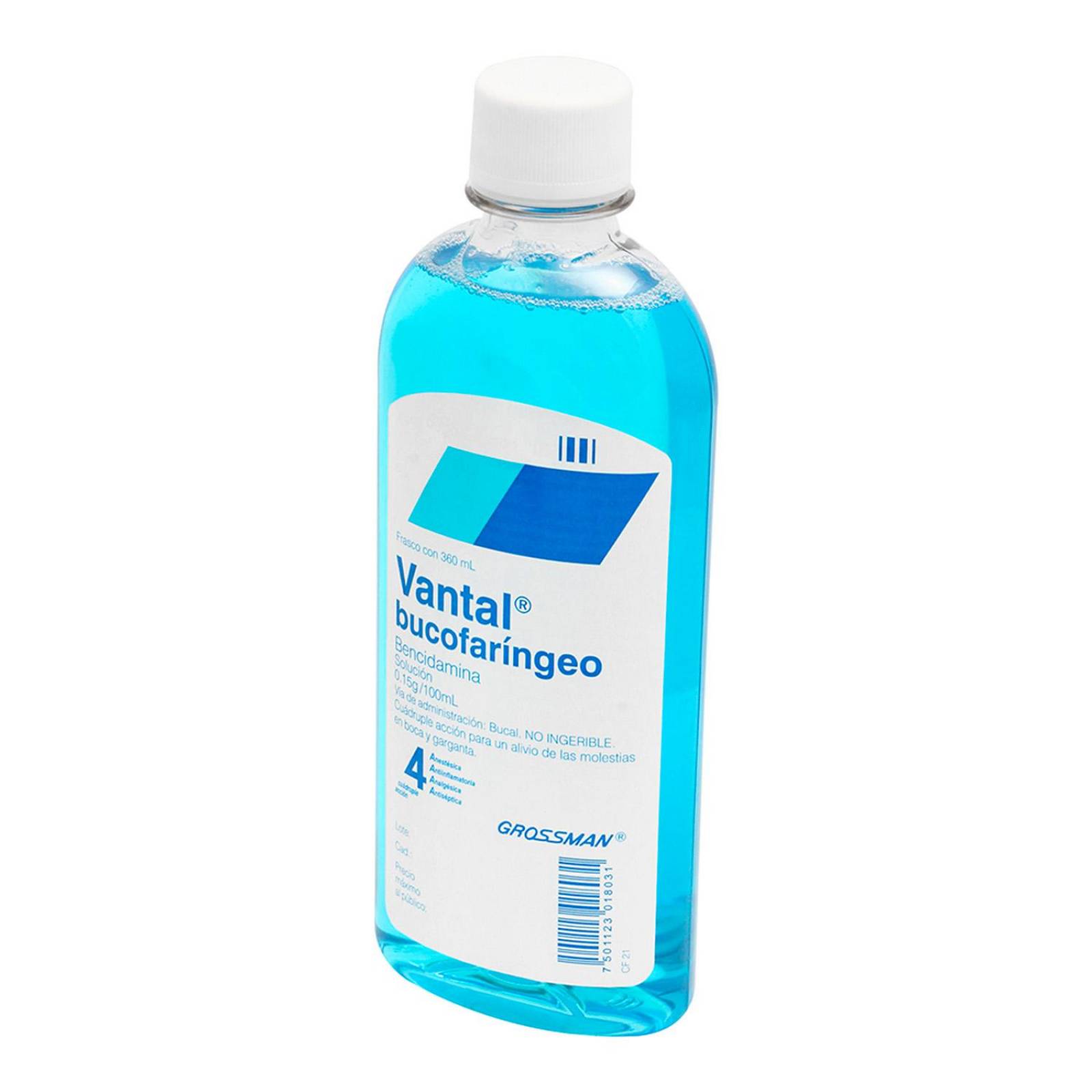 Solución Vantal Bucofaríngeo 360 ml 