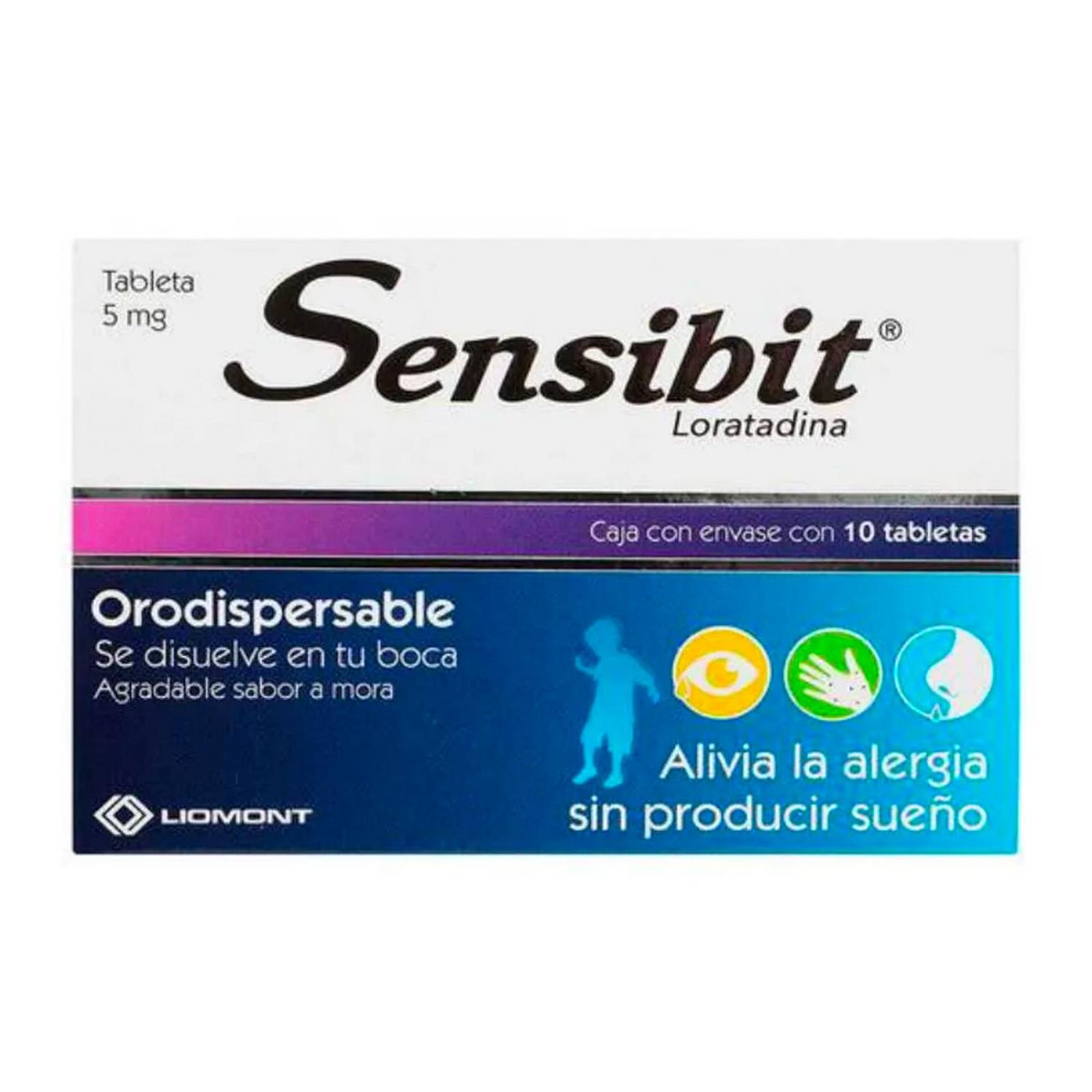 Loratadina Sensibit Orodispersable 10 tabletas 