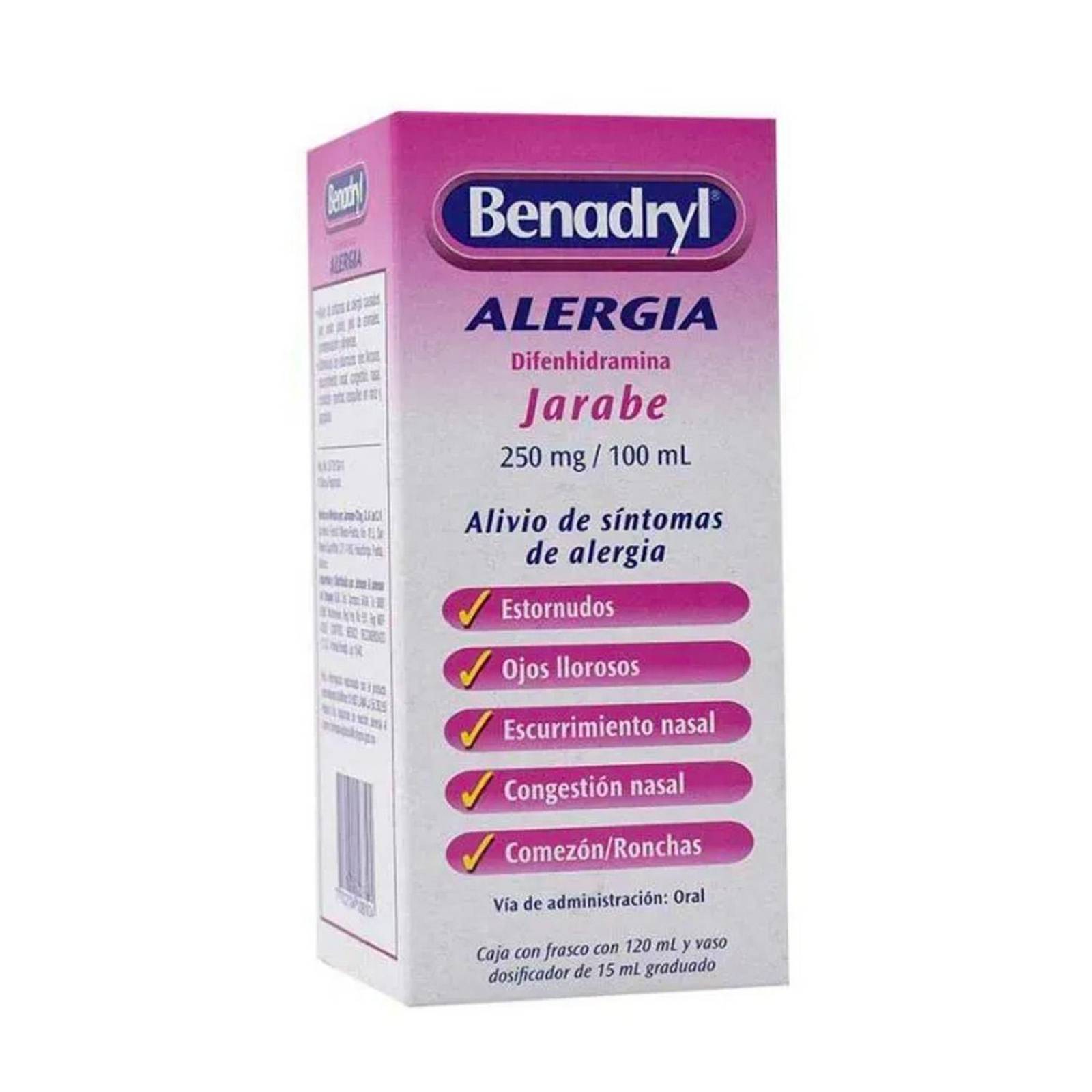 Jarabe Benadryl Alergia 120 ml 