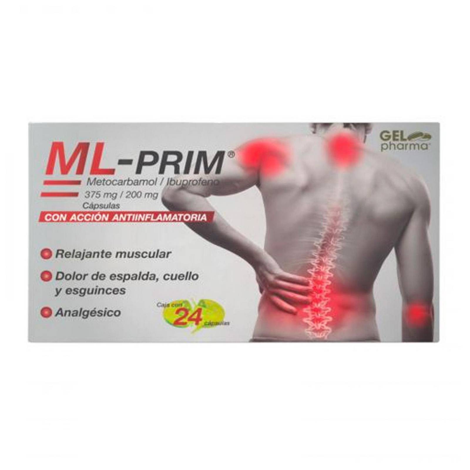Analgésico ML-Prim 12 cápsulas