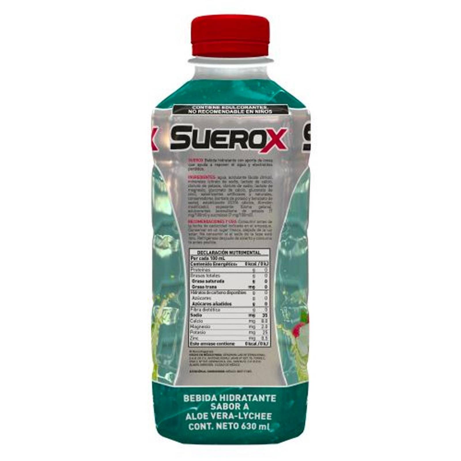 Electrolito Suerox Aloe Vera-Lychee 630 ml 
