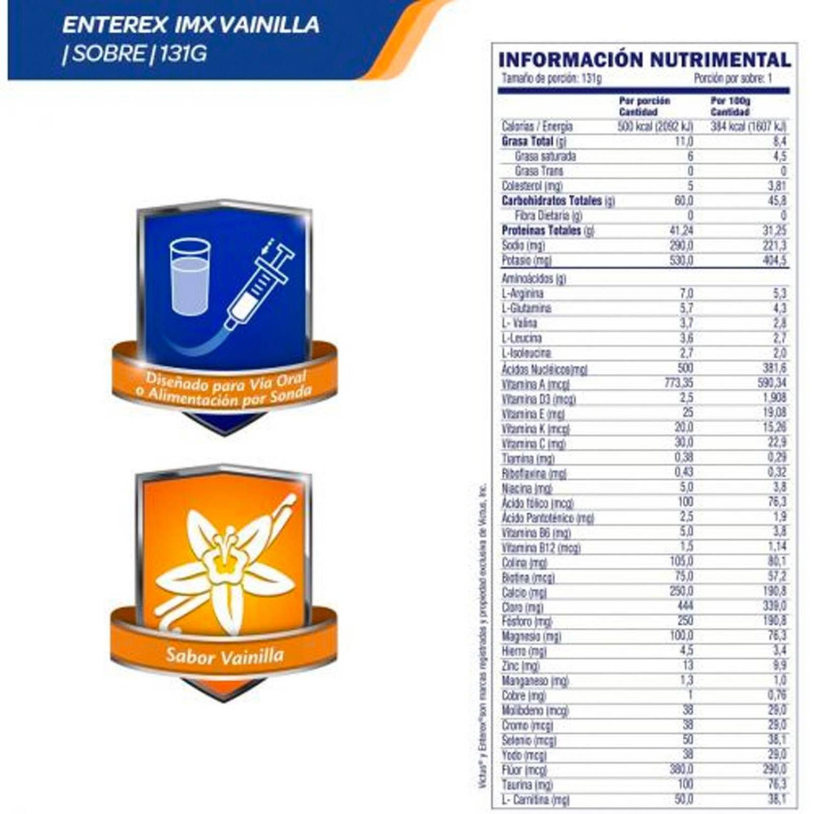 Suplemento Enterex IMX 123 gr 