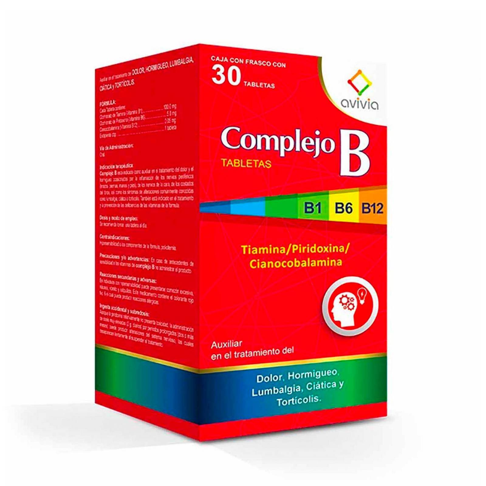 Complejo B Avivia 30 Tabletas 