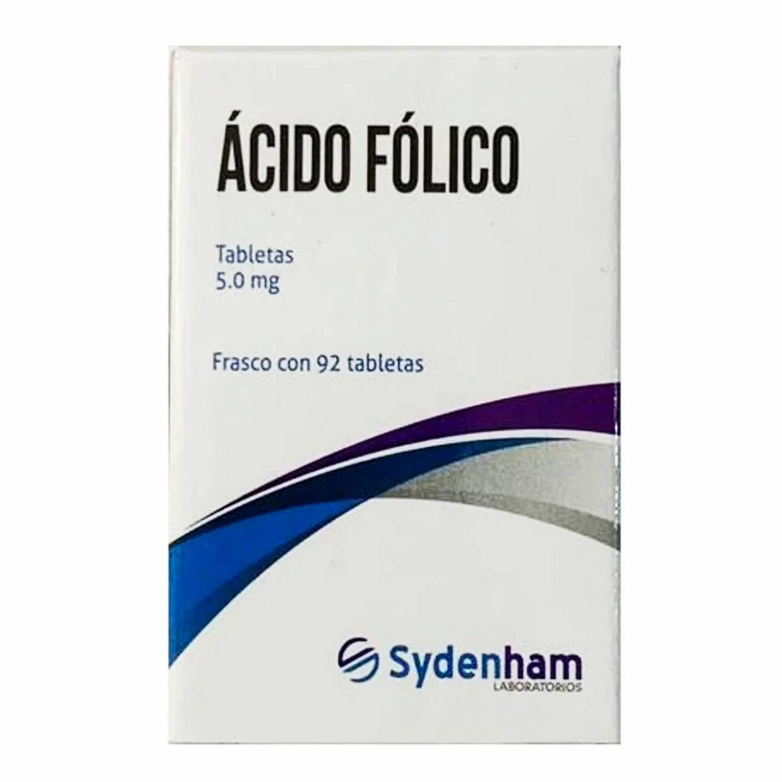 Ácido Fólico Sydenham 5 mg 92 tabletas 