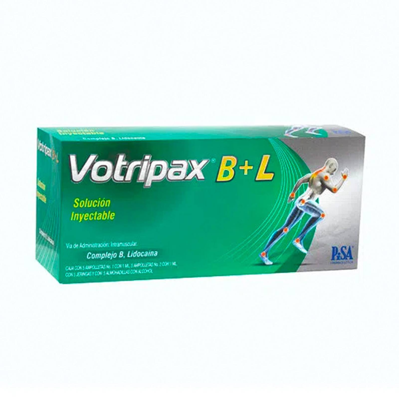Solución Inyectable Votripax B+L 10 ampolletas + 5 jeringas 