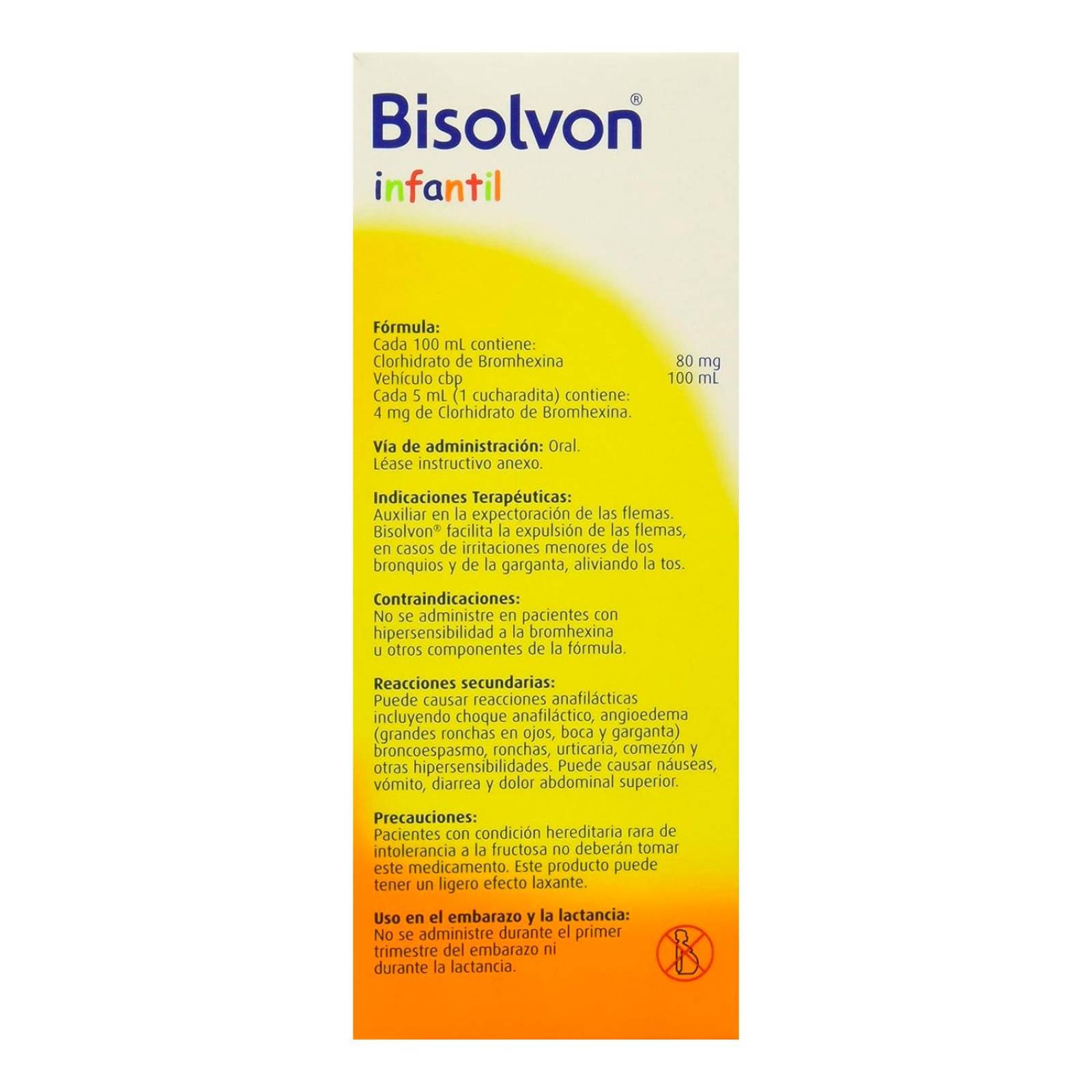 Solución Bisolvón Infantil 120 ml 