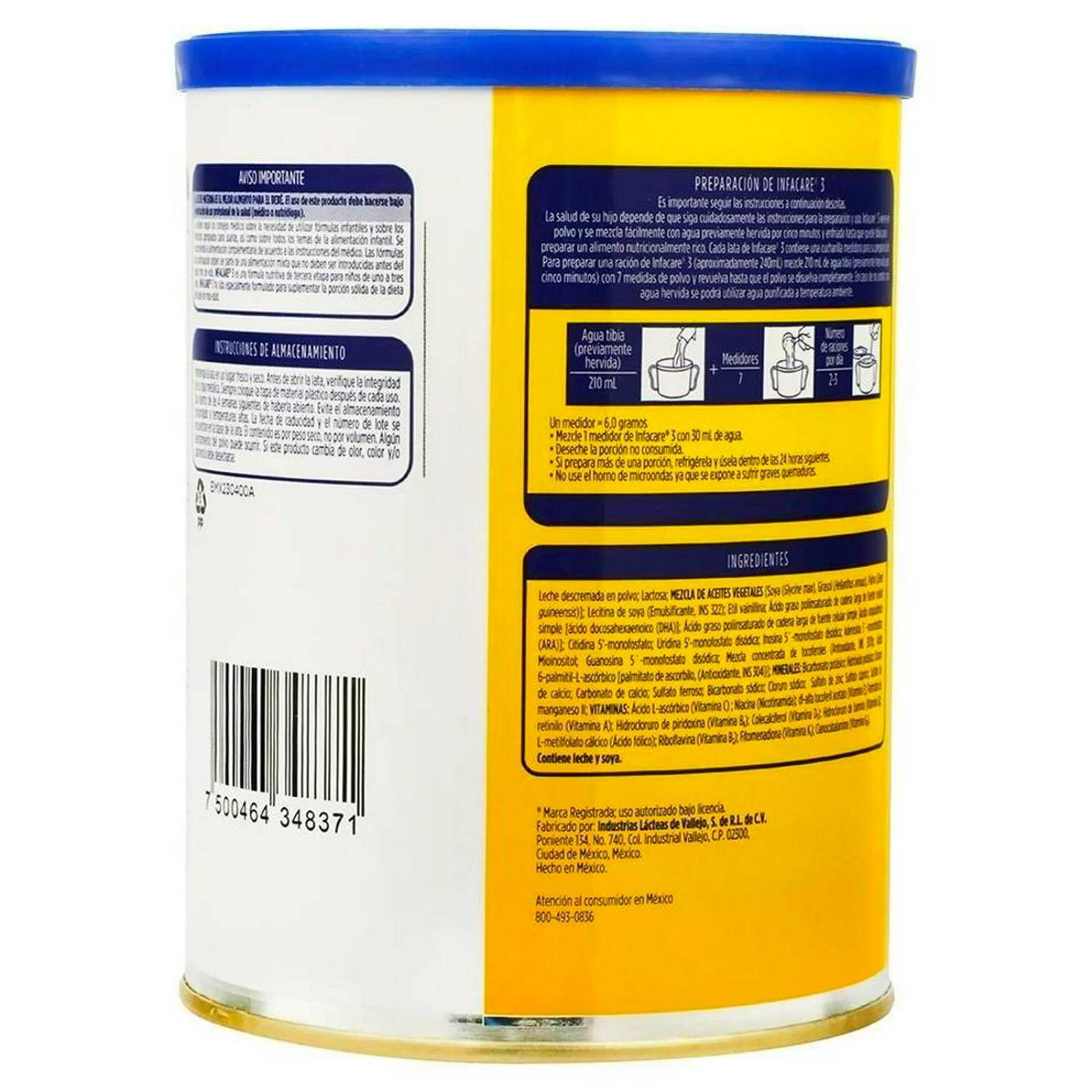 Fórmula Infantil Infacare Etapa 3 400 gr 