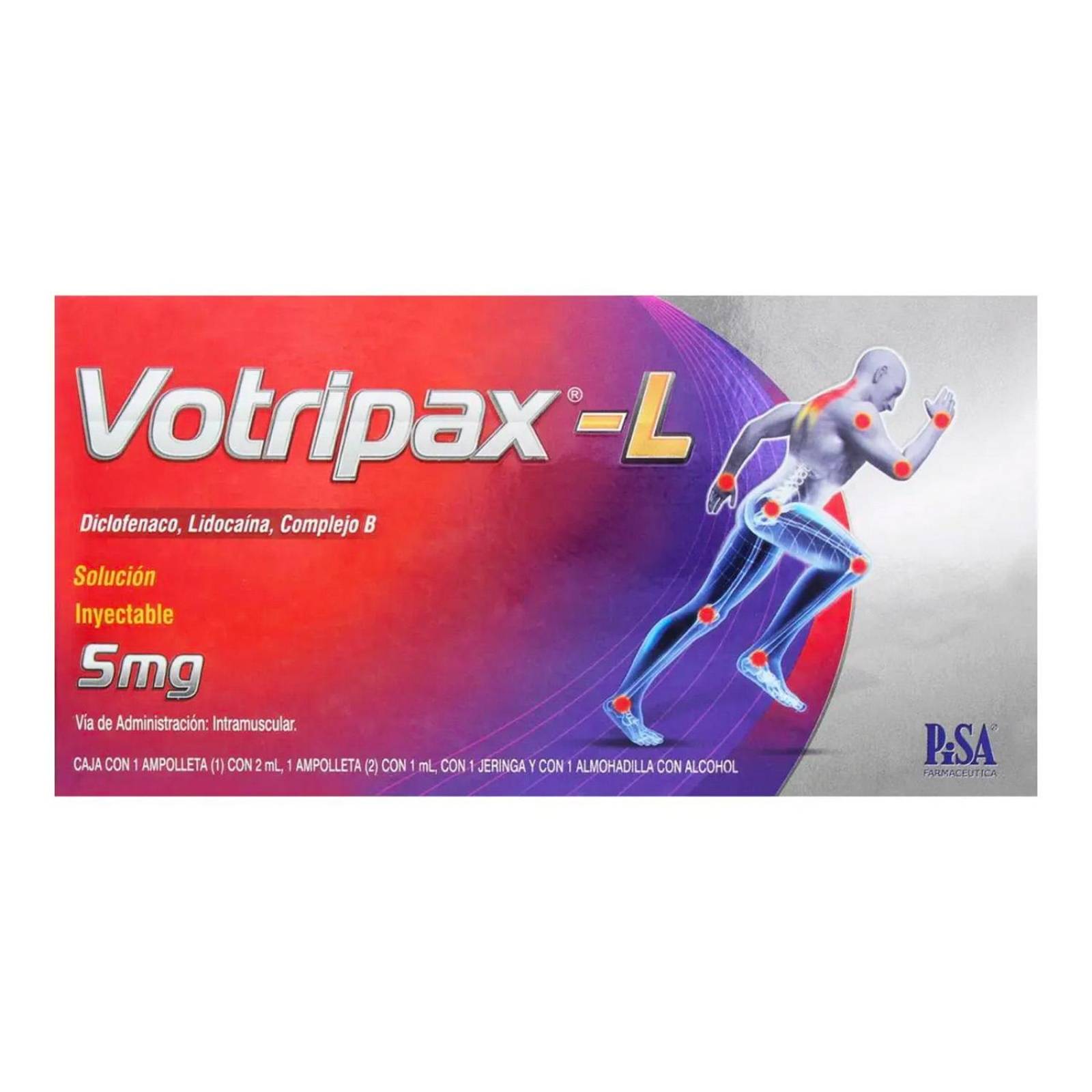 Solución Inyectable Votripax L 2 ampolletas + 1 jeringa