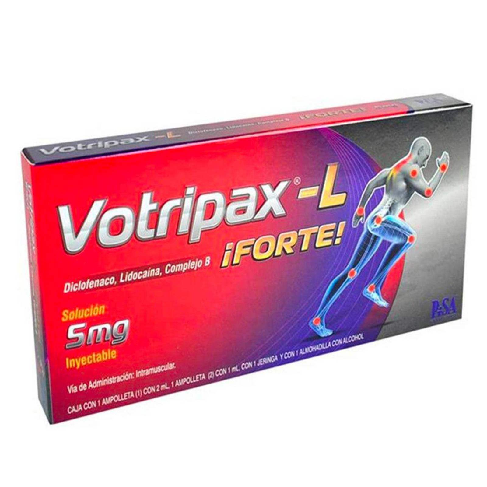 Solución Inyectable Votripax L 2 ampolletas + 1 jeringa