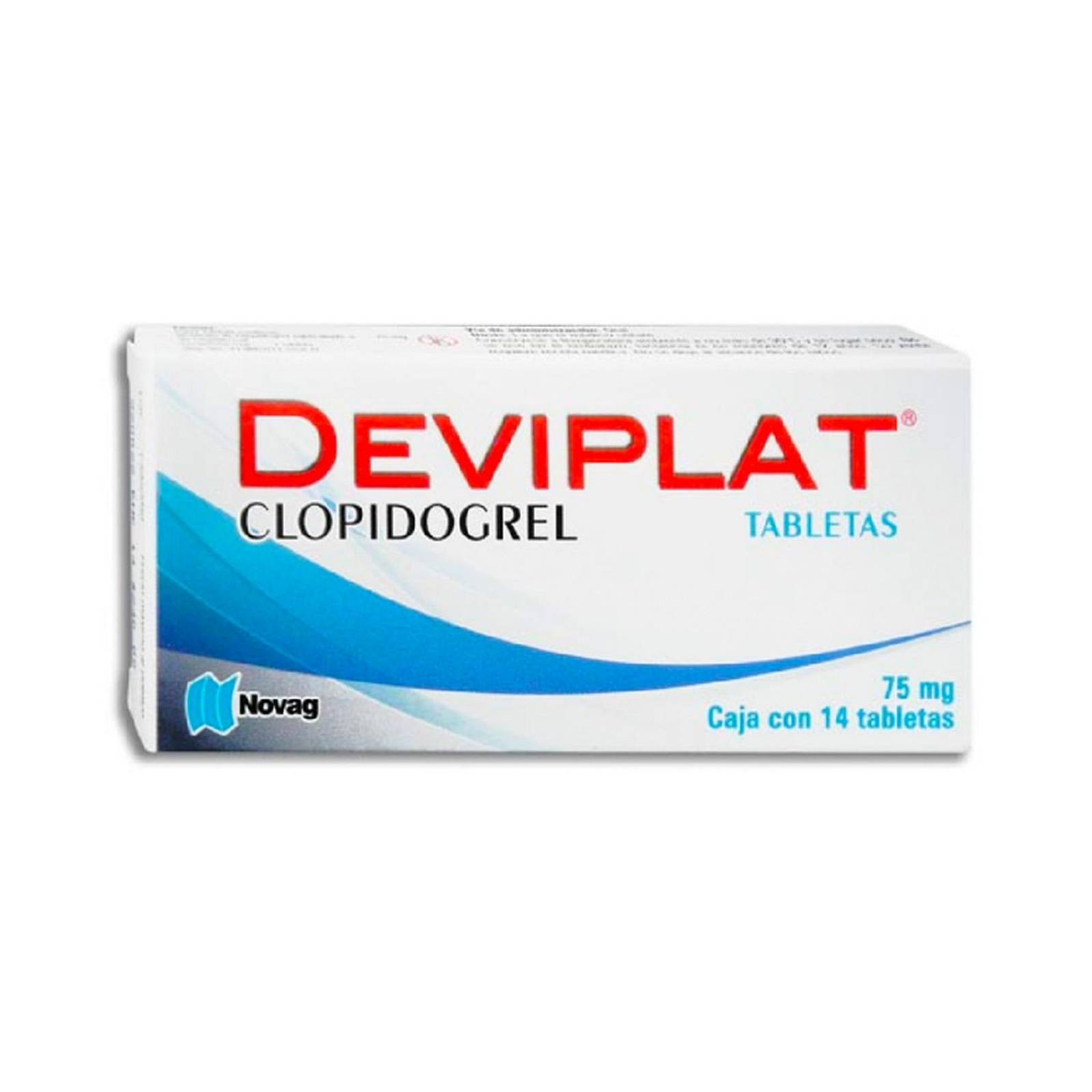 Clopidogrel Deviplat 75 mg 14 tabletas 