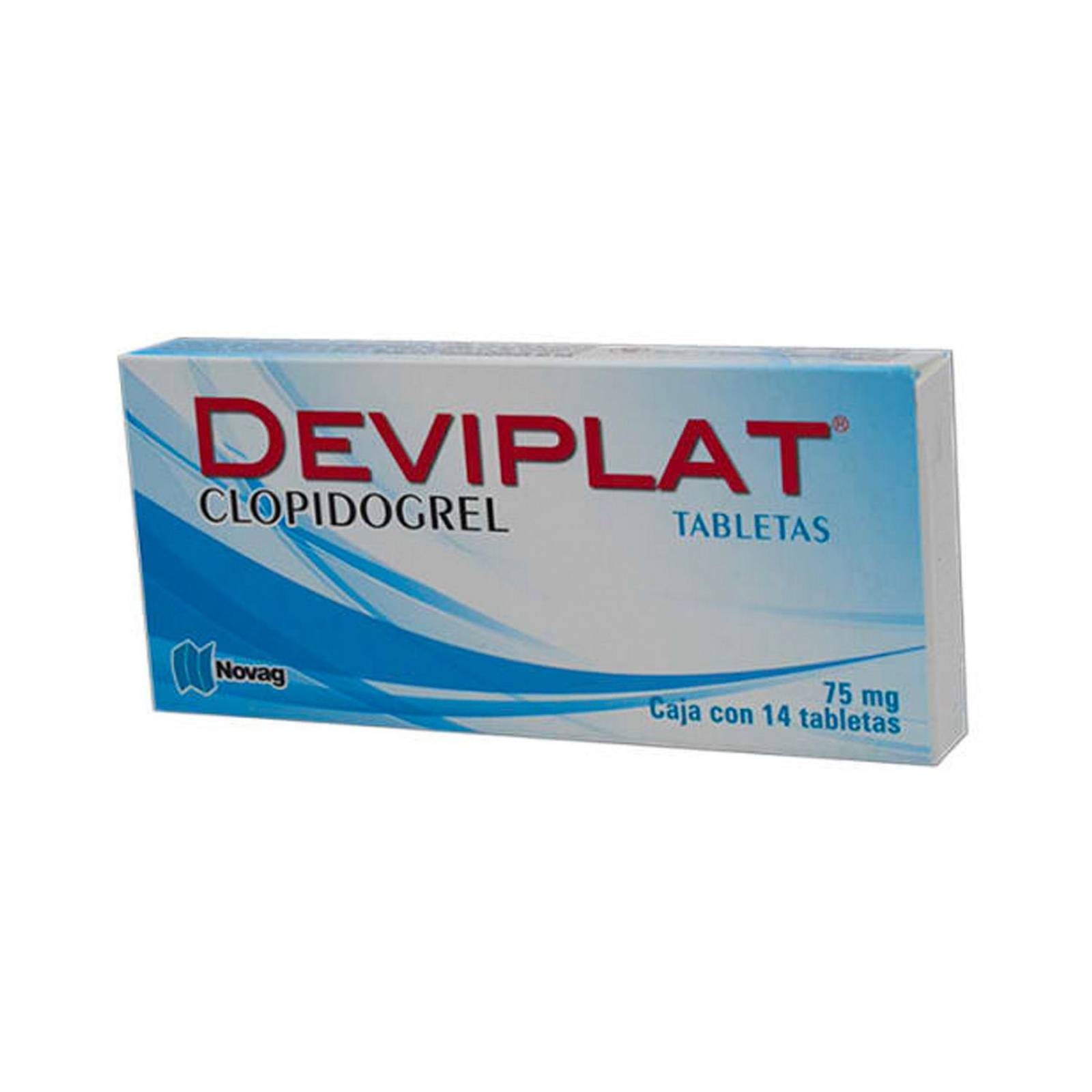 Clopidogrel Deviplat 75 mg 14 tabletas 