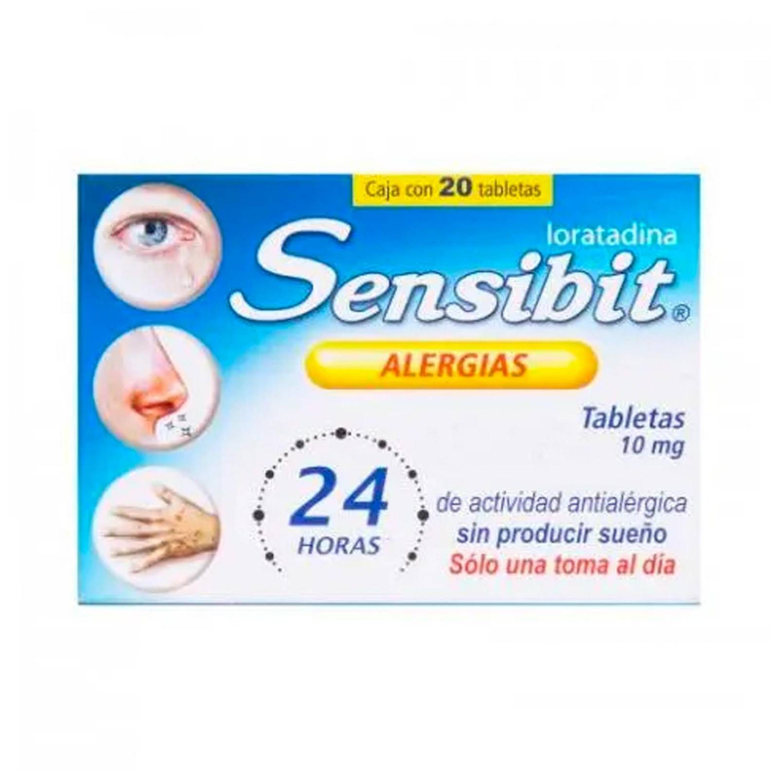 Loratadina Sensibit Alergias 20 tabletas 