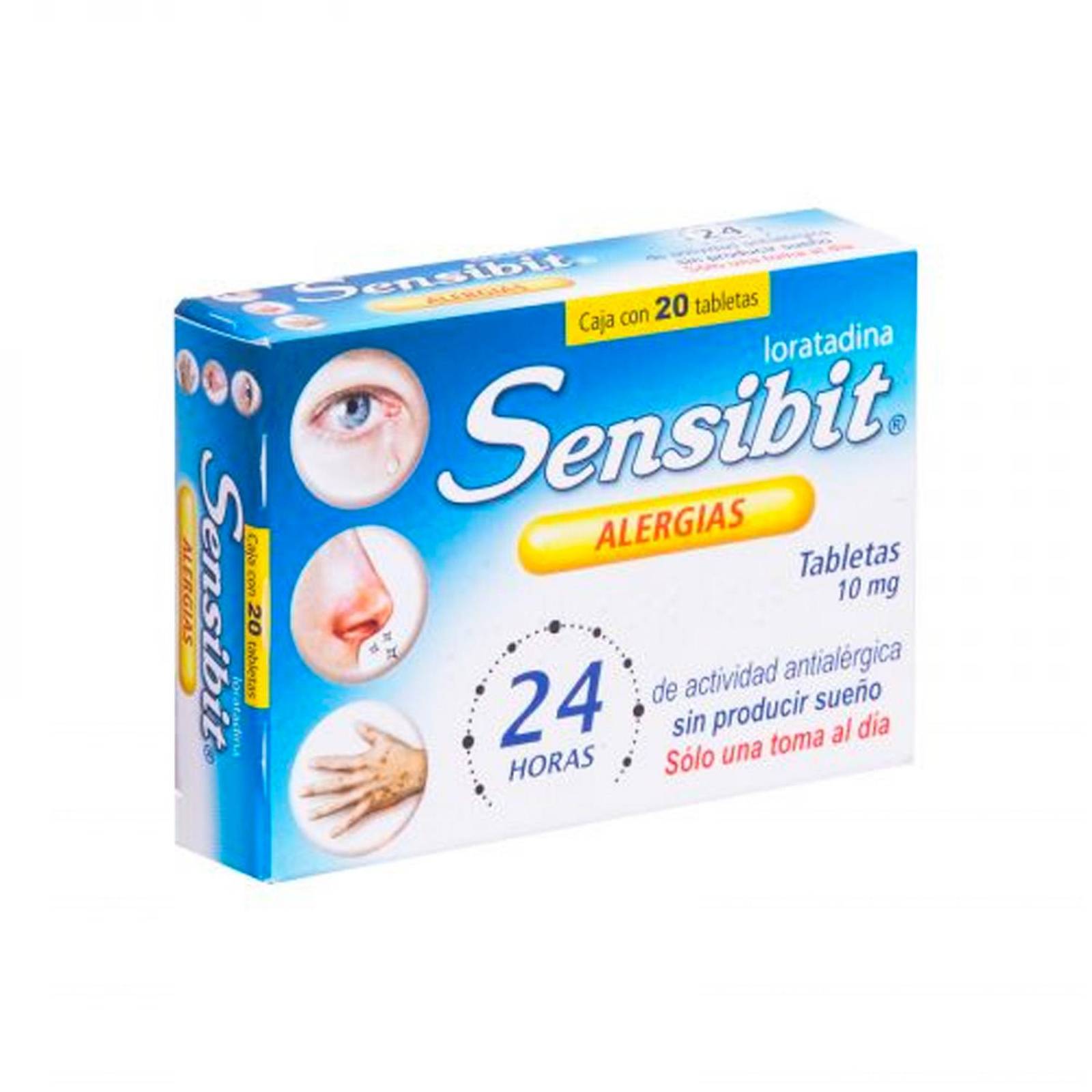 Loratadina Sensibit Alergias 20 tabletas 
