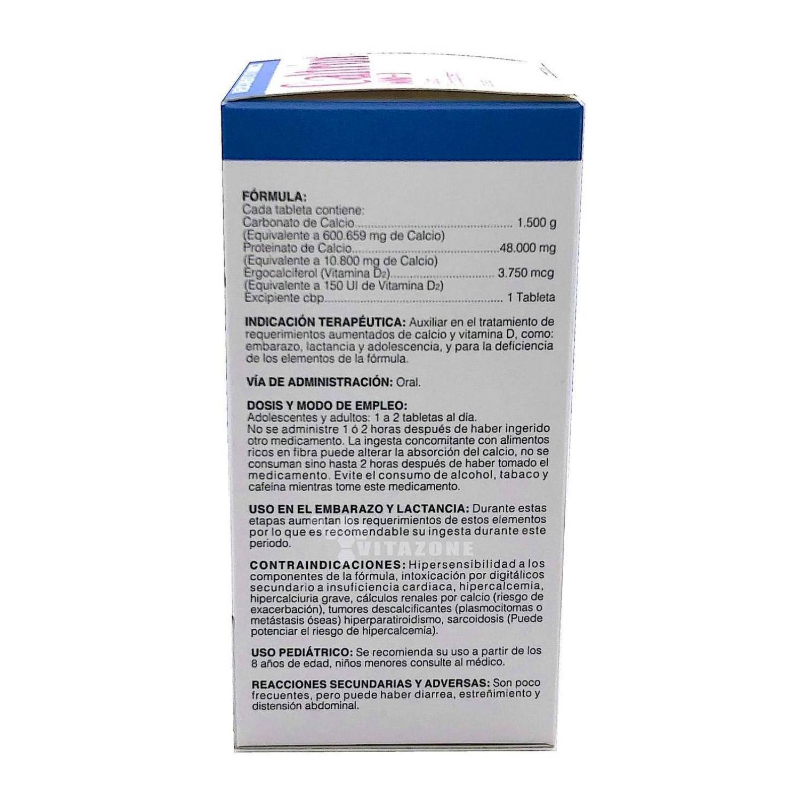 Suplemento Alimenticio Caltrón 600+D 60 Tabletas 