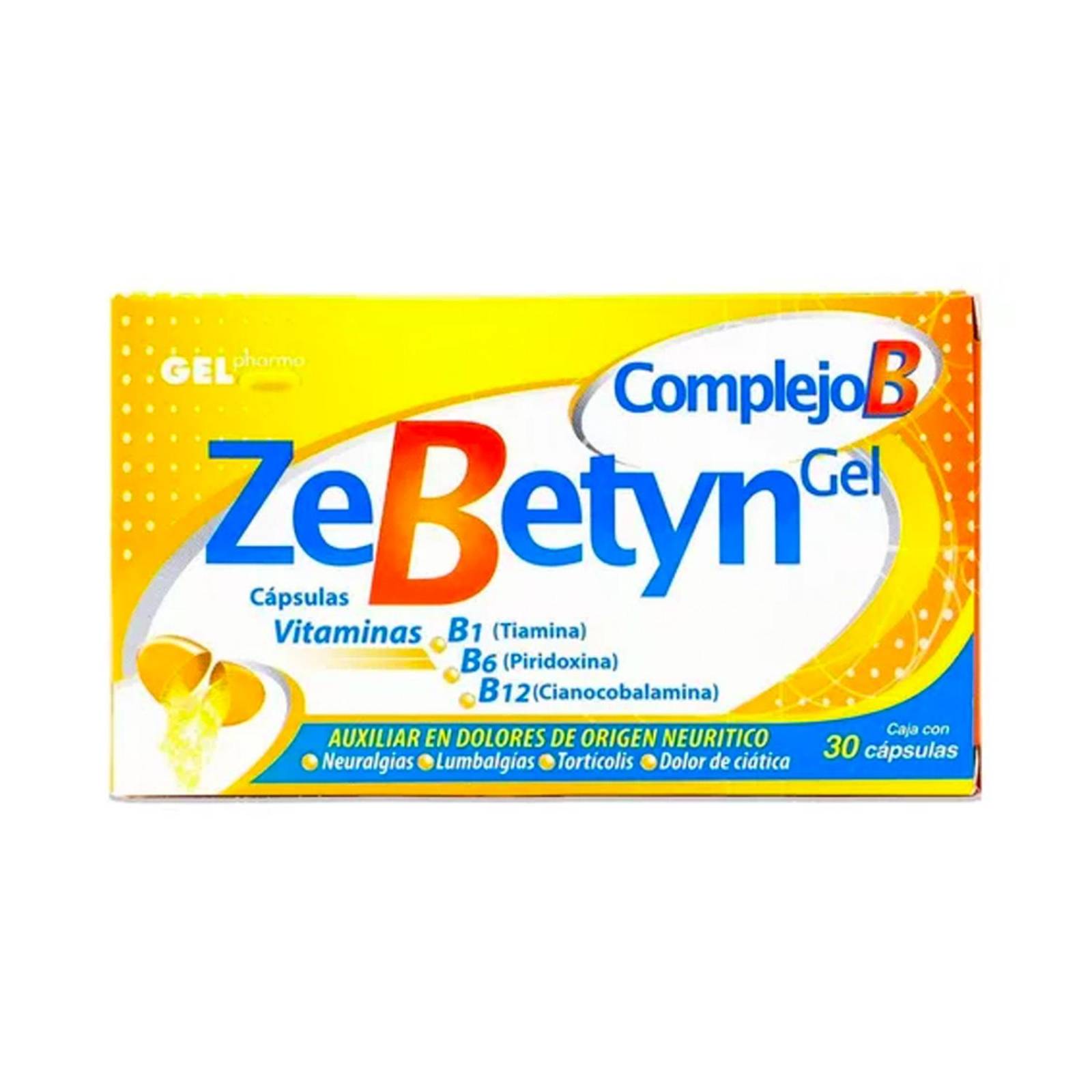Complejo B ZeBetyn Gel 30 Cápsulas 